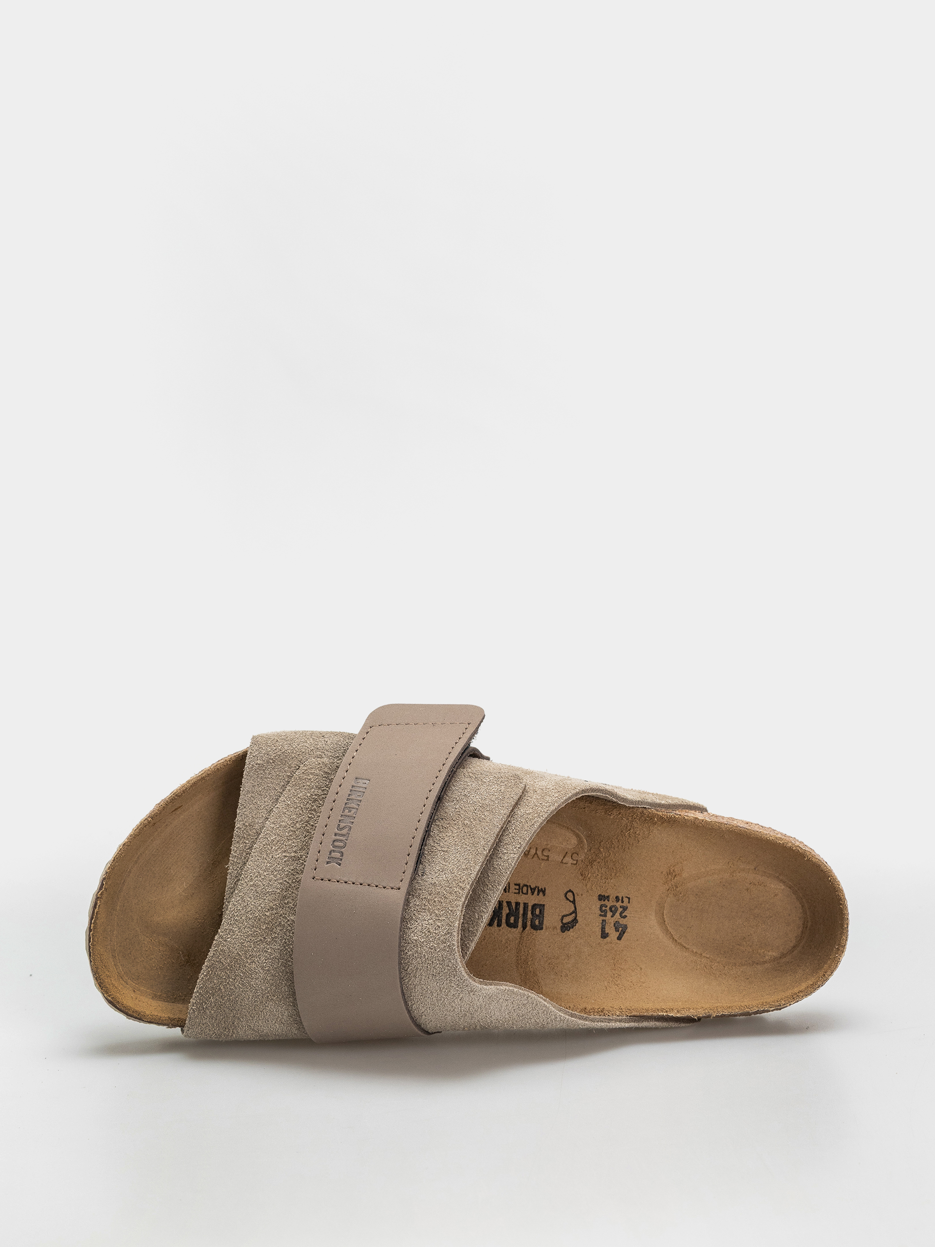 Шльопанці Birkenstock Kyoto Nubuck Suede Leather Regular (taupe)