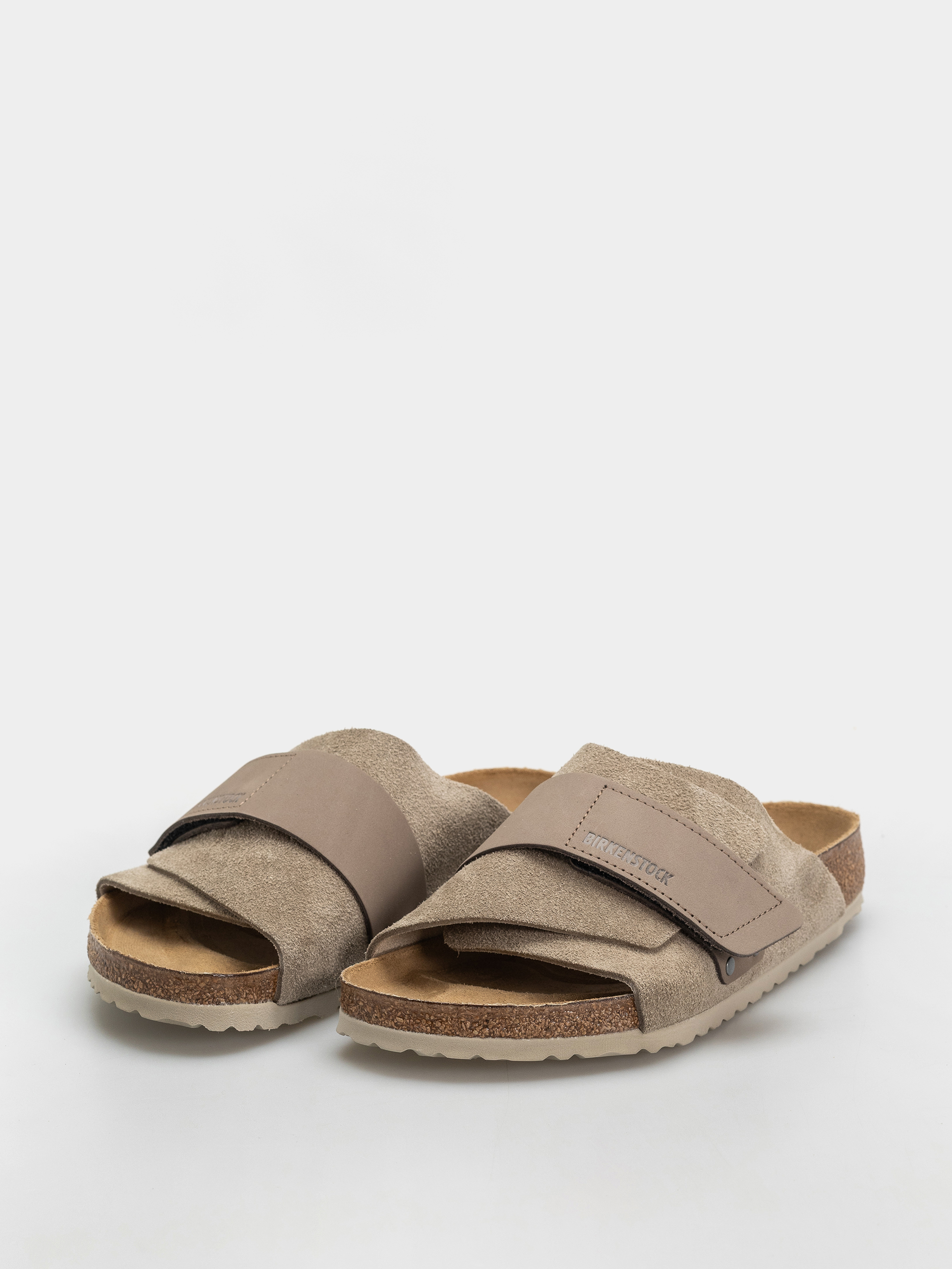 Шльопанці Birkenstock Kyoto Nubuck Suede Leather Regular (taupe)