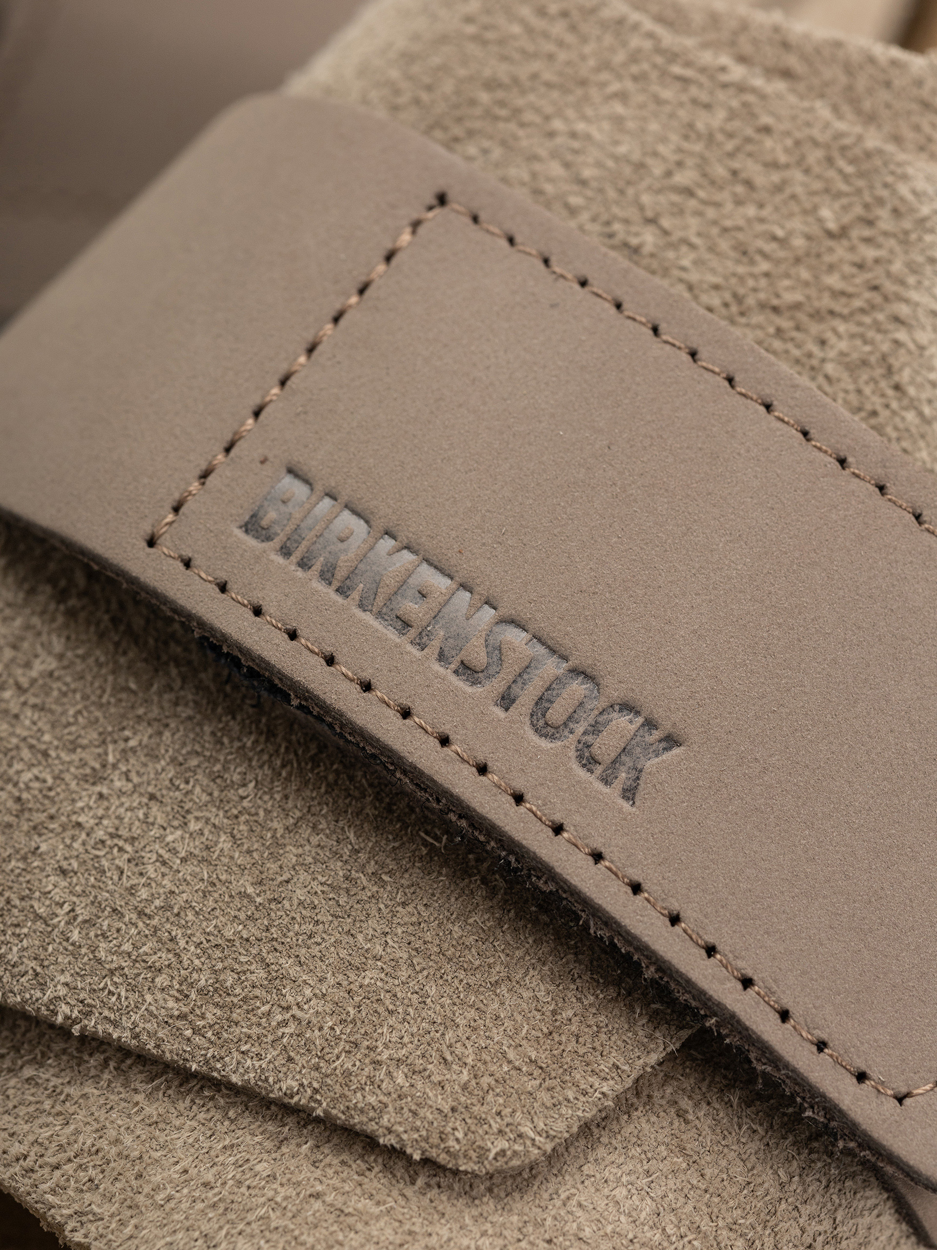 Шльопанці Birkenstock Kyoto Nubuck Suede Leather Regular (taupe)