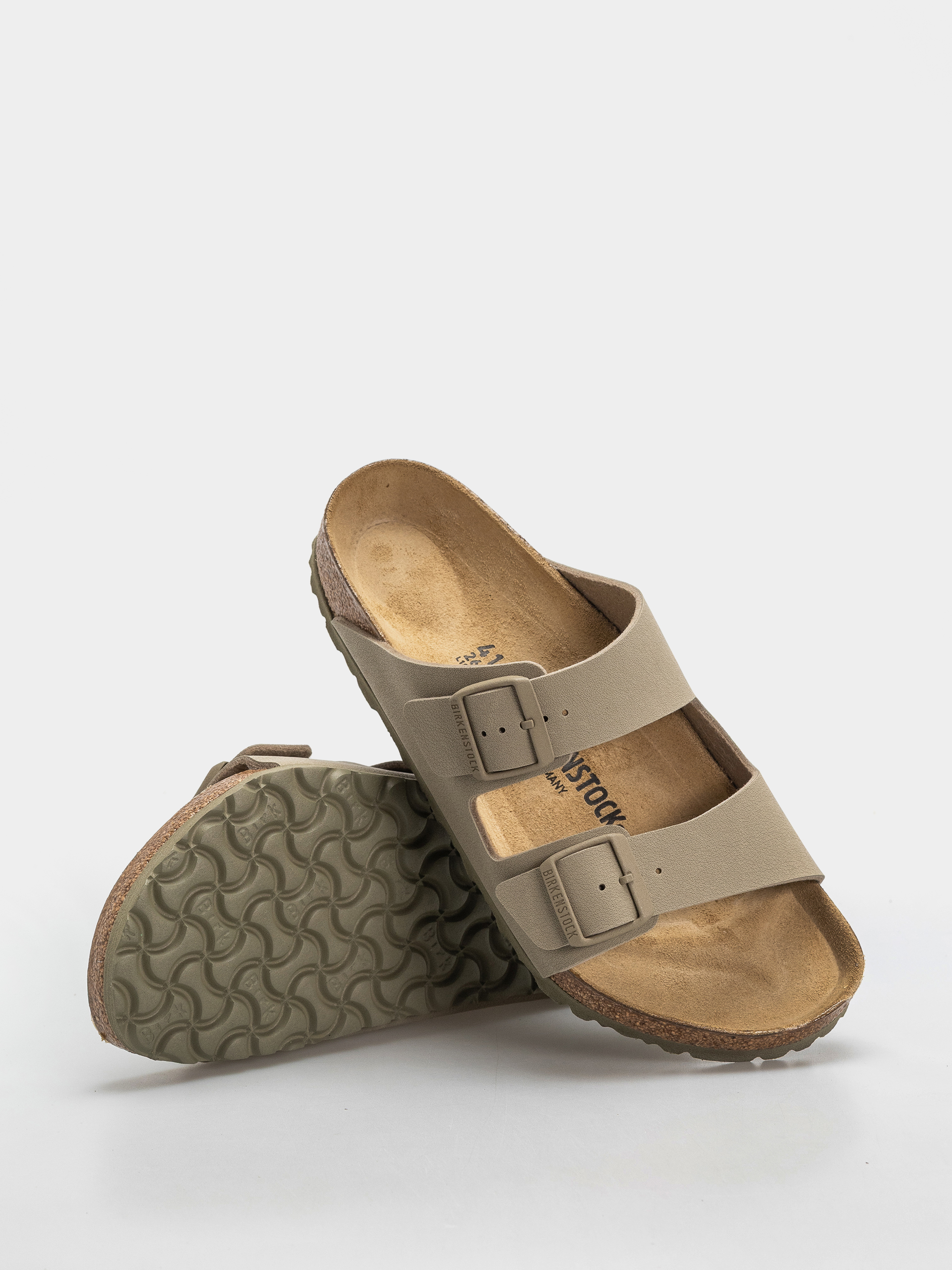 Шльопанці Birkenstock Arizona Birko Flor Regular (faded khaki)