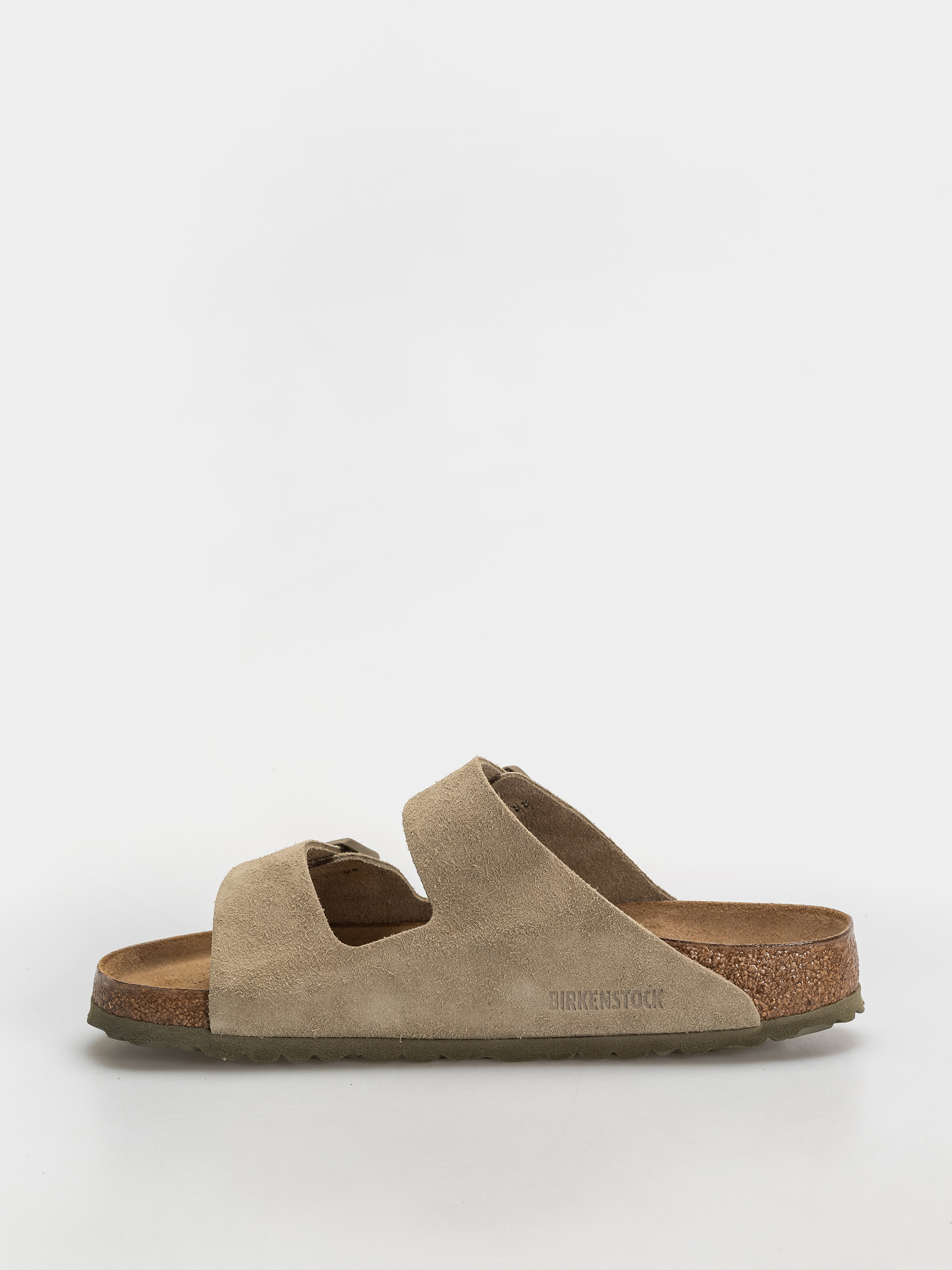 Шльопанці Birkenstock Arizona Suede Leather Regular (faded khaki)
