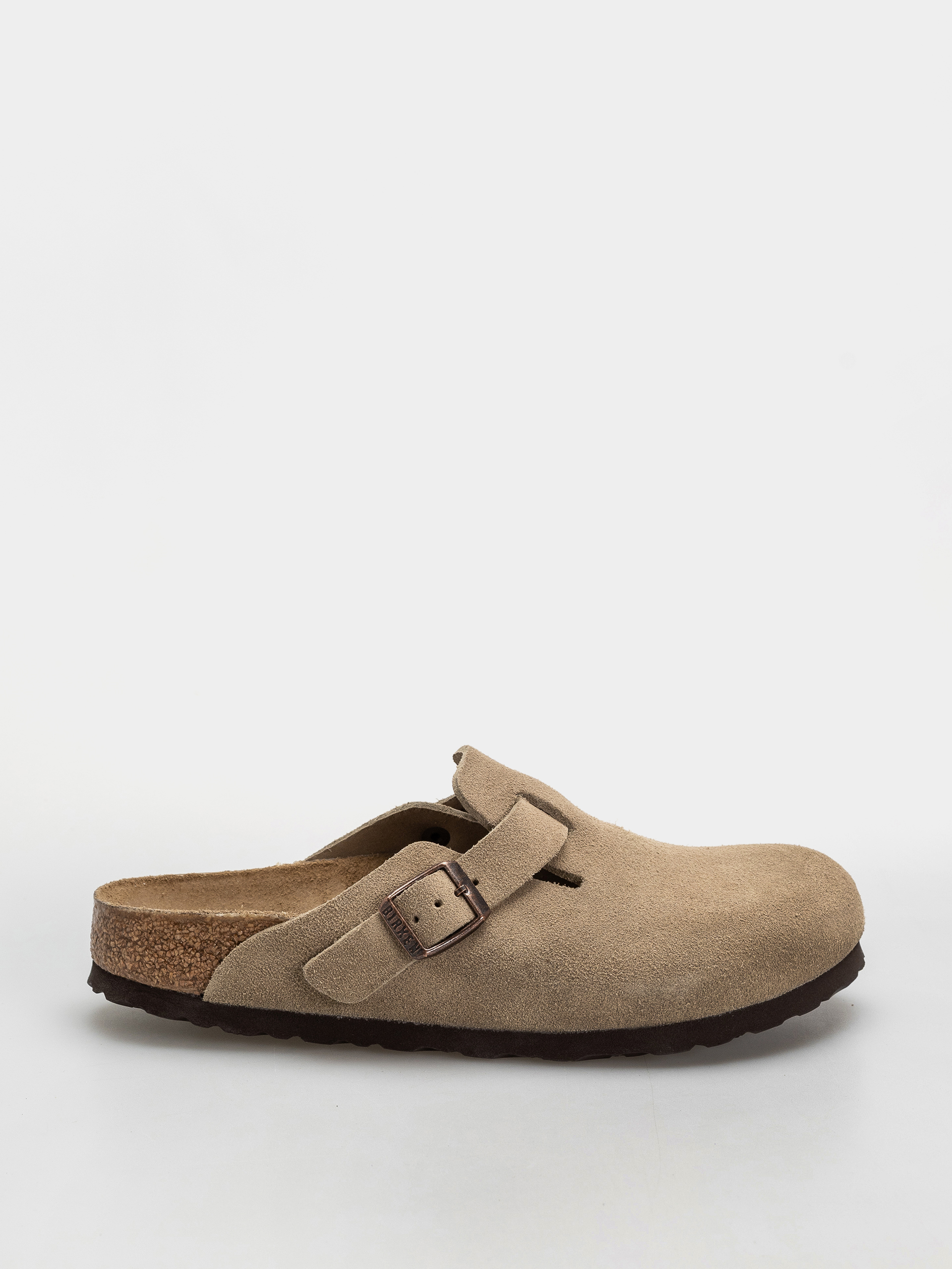 Шльопанці Birkenstock Boston Suede Leather Narrow Wmn - зелений