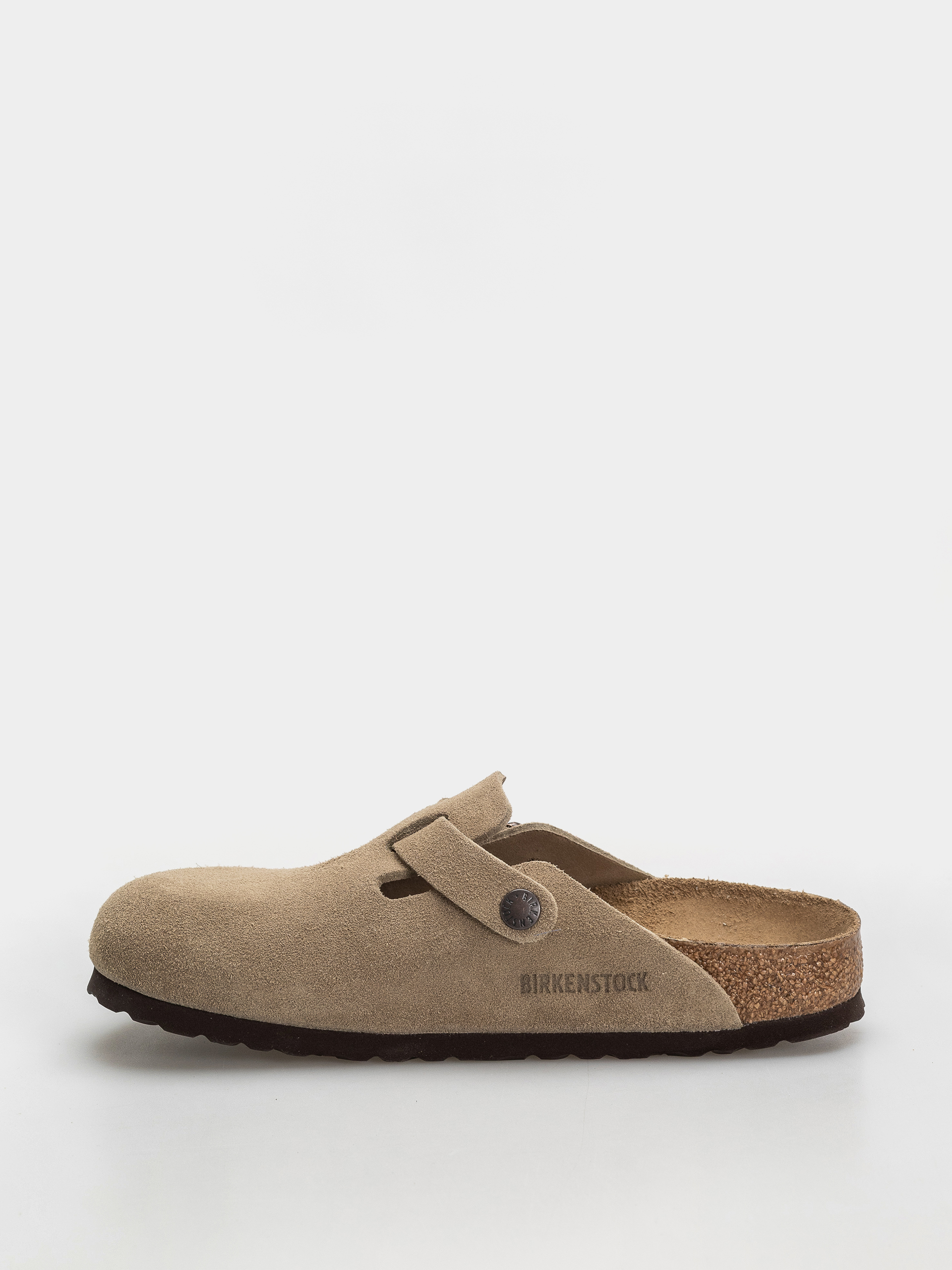 Шльопанці Birkenstock Boston Suede Leather Narrow Wmn (taupe)
