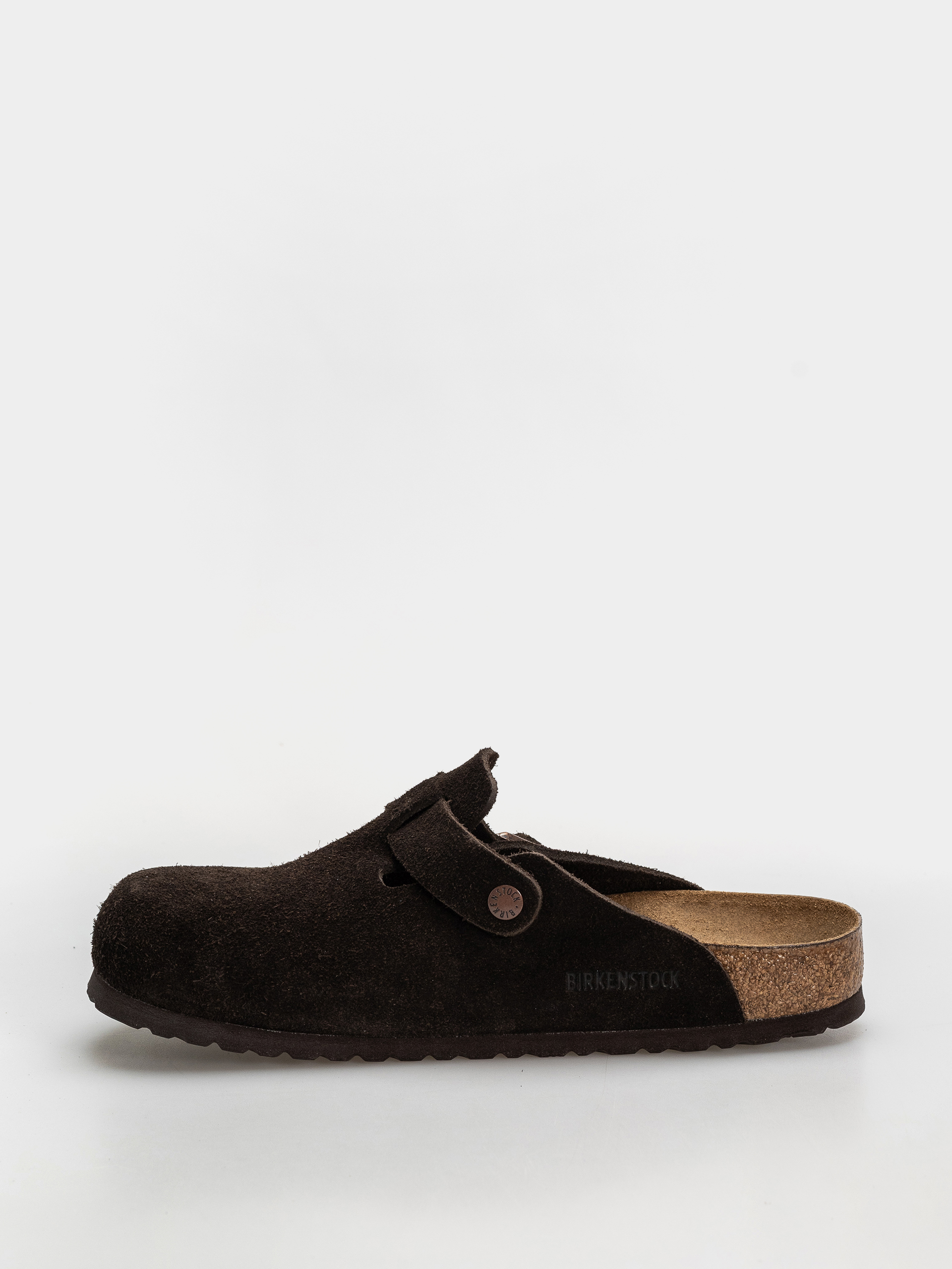 Шльопанці Birkenstock Boston Suede Regular (mocha)
