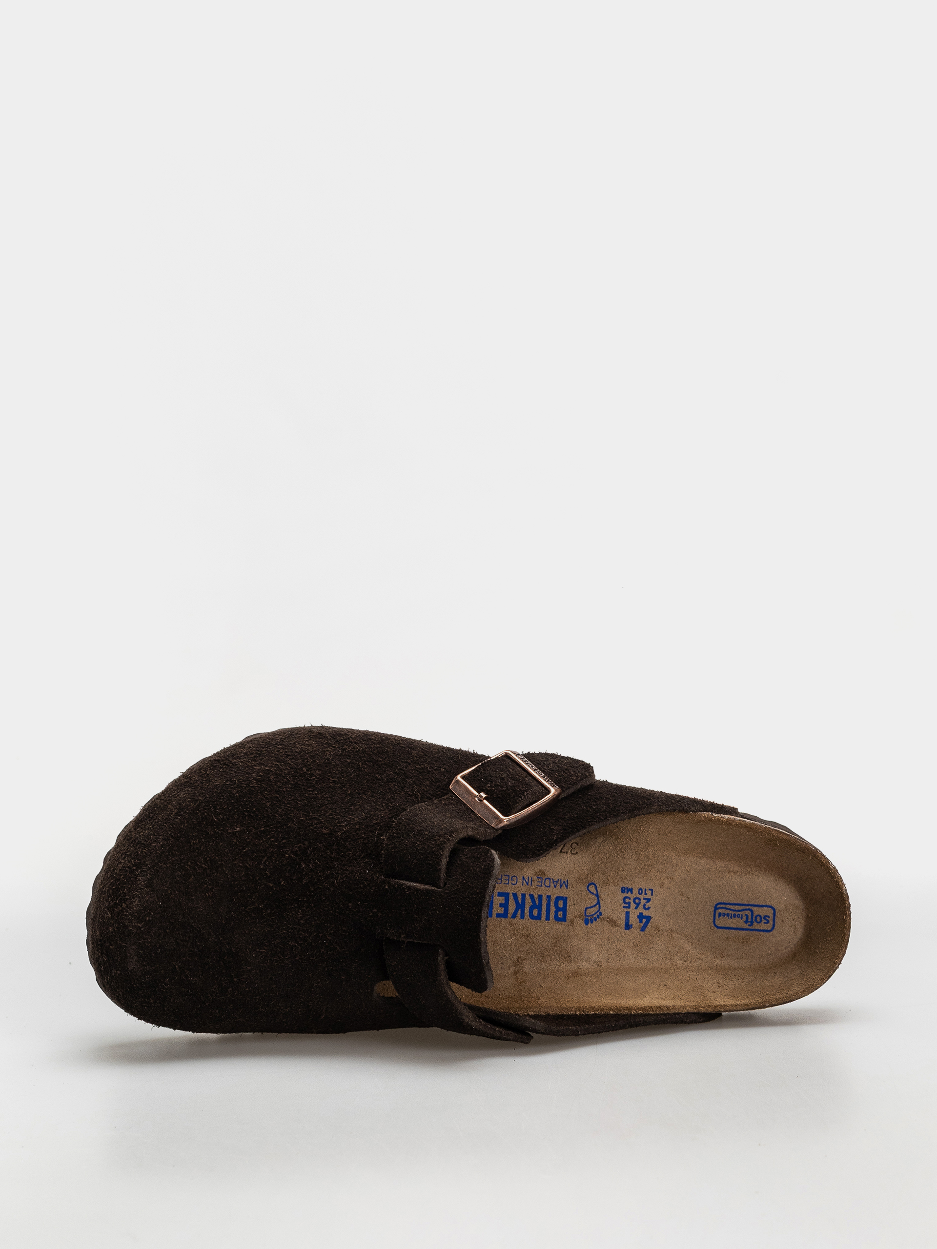 Шльопанці Birkenstock Boston Suede Regular (mocha)