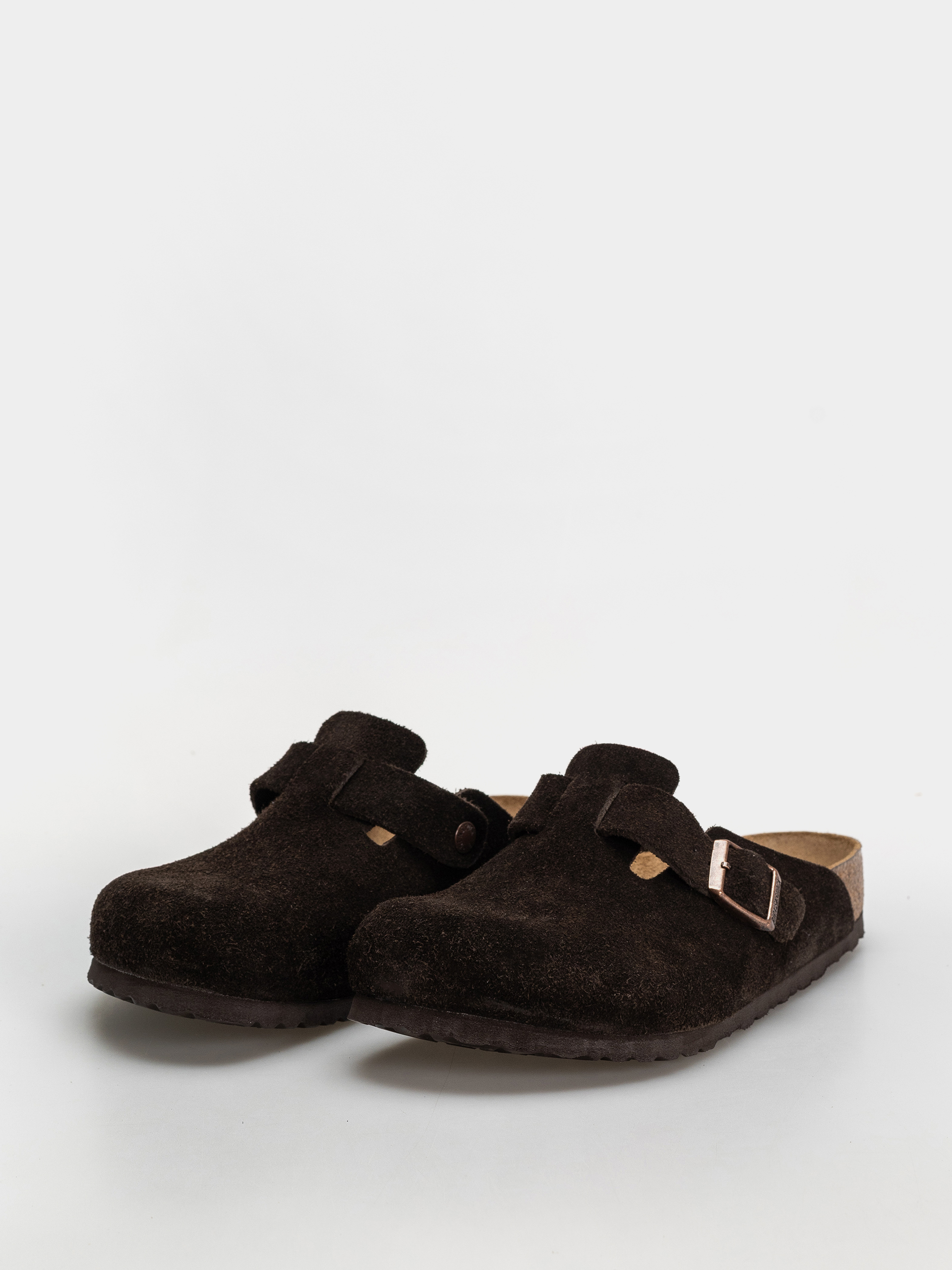Шльопанці Birkenstock Boston SFB Suede Regular (mocha)