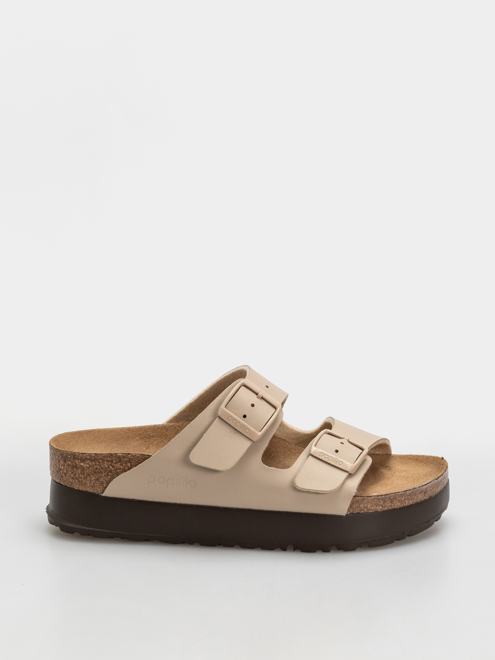 Шльопанці Birkenstock Arizona Flex Platform Nubuck Leather Narrow