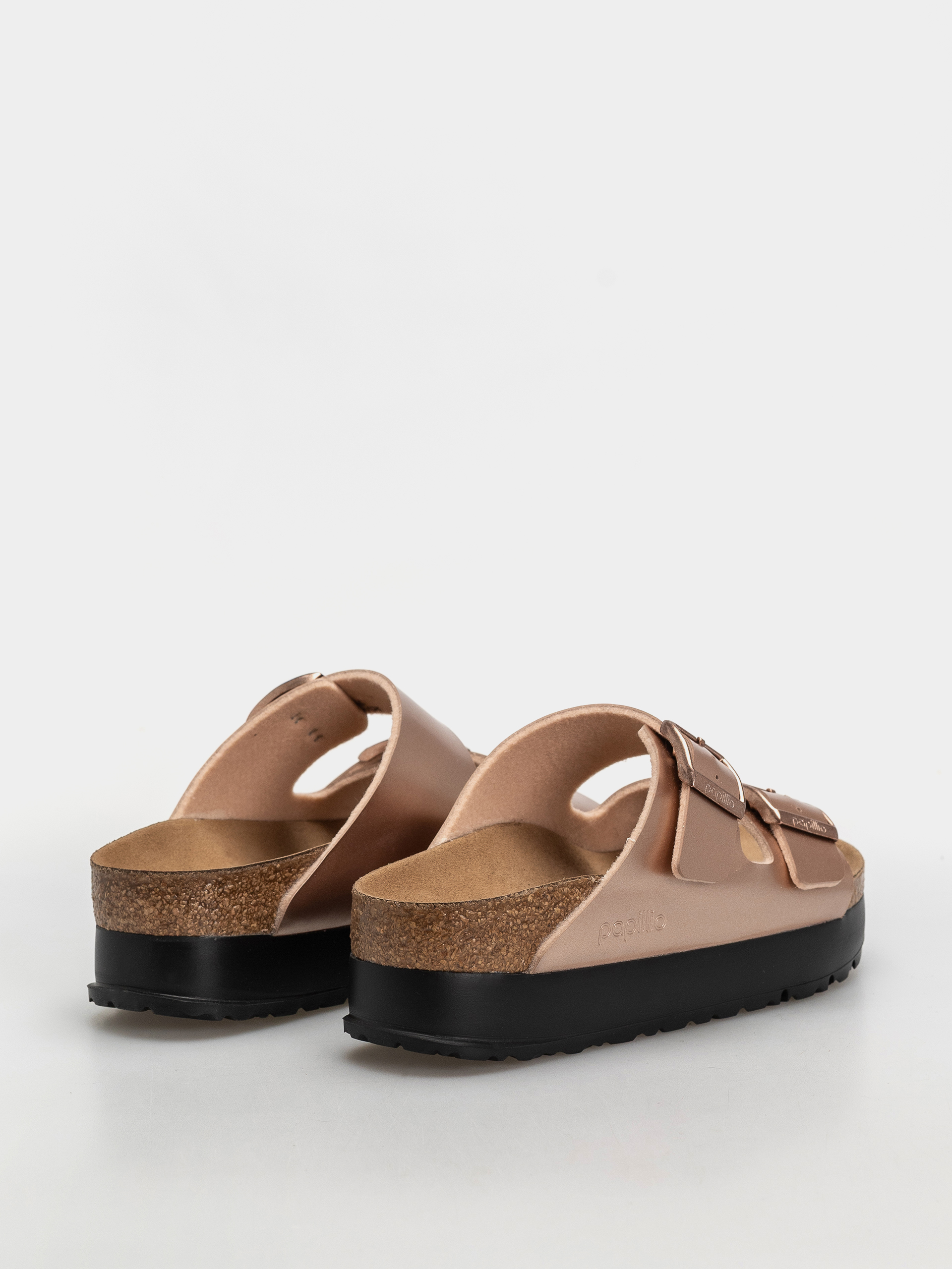 Шльопанці Birkenstock Arizona Flex Platform Birko Flor Narrow Wmn (electric metallic copper)