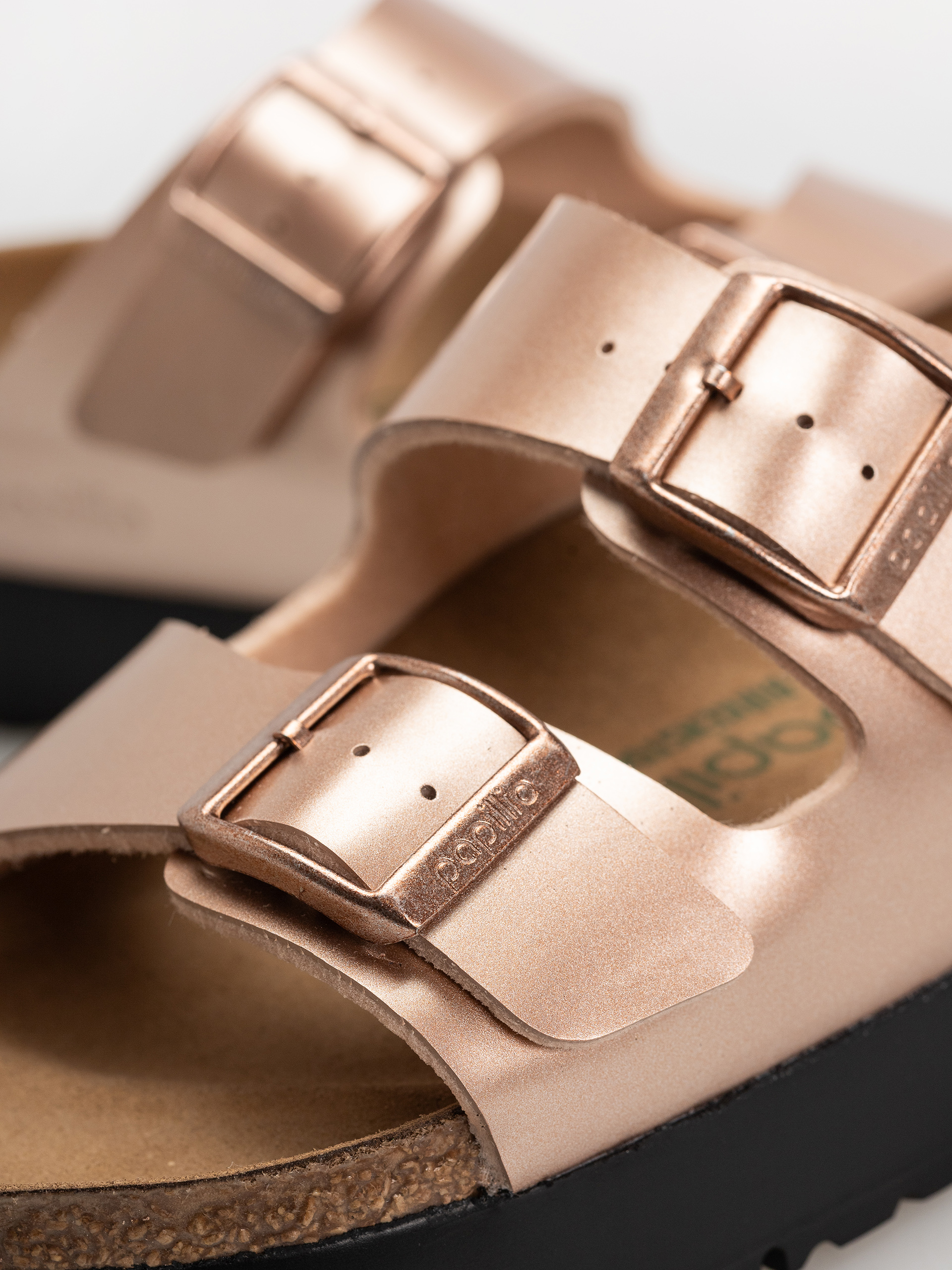 Шльопанці Birkenstock Arizona Flex Platform Birko Flor Narrow Wmn (electric metallic copper)