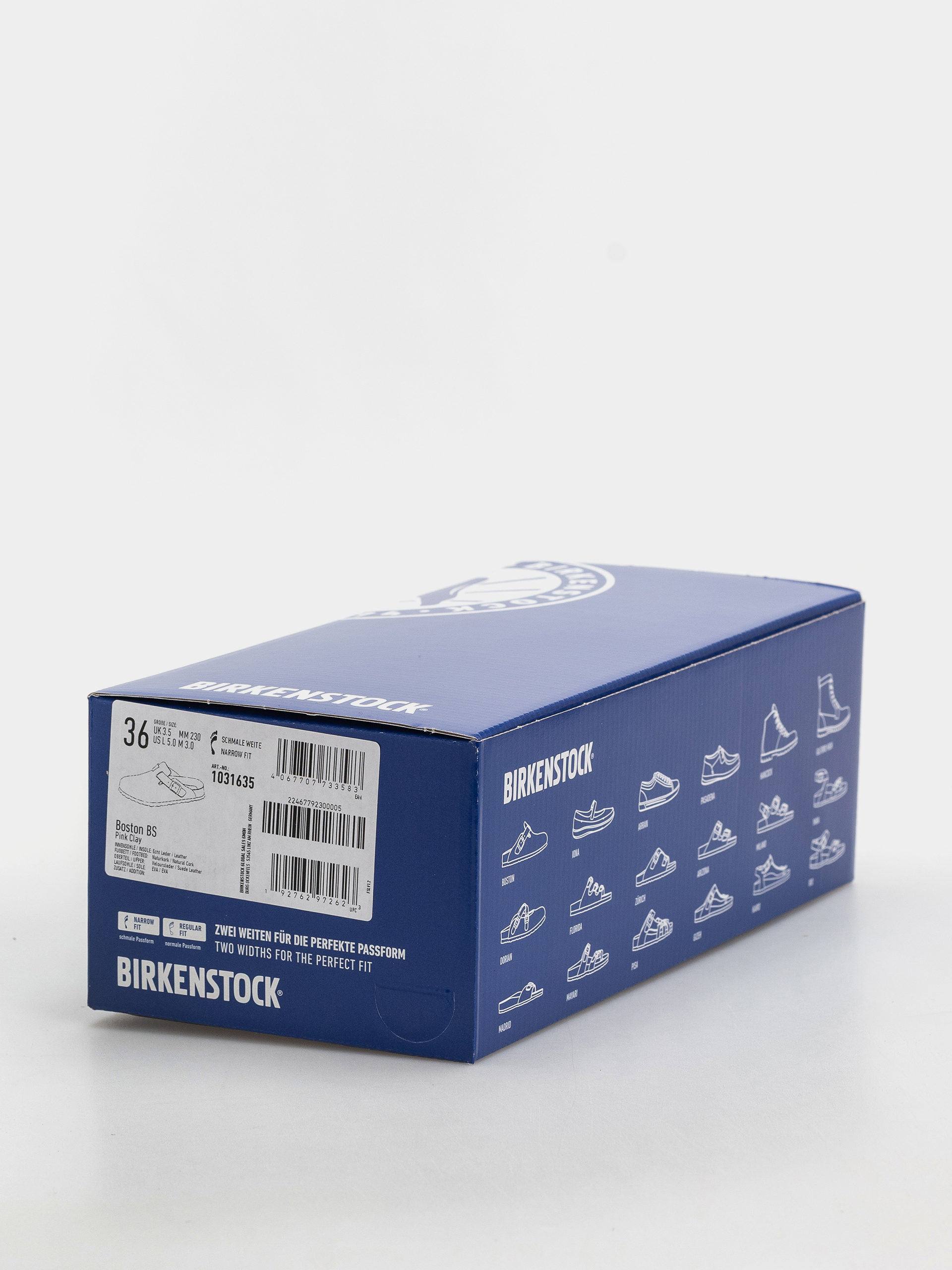 Шльопанці Birkenstock Boston Suede Leather Narrow (pink clay)