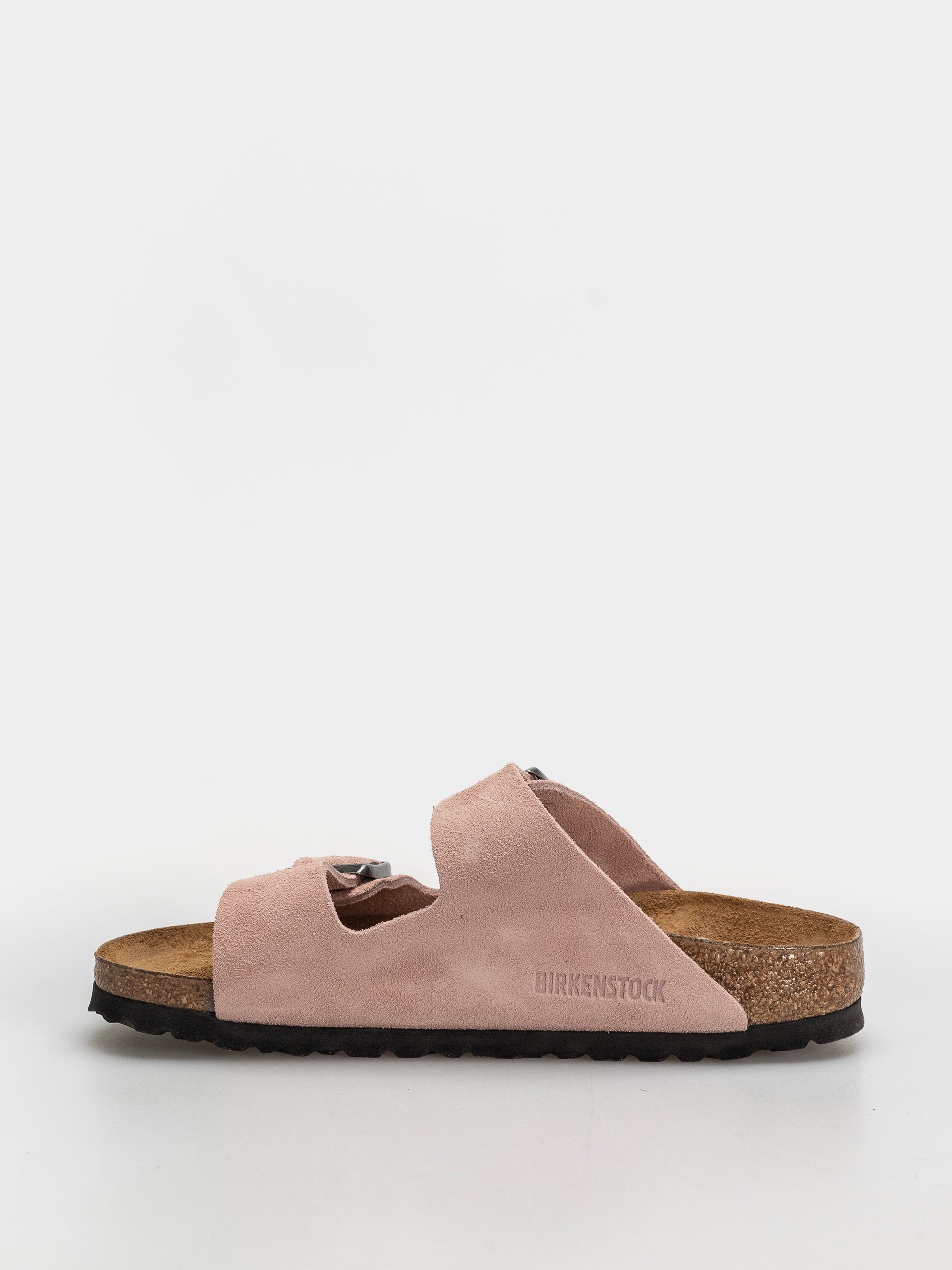 Шльопанці Birkenstock Arizona Suede Leather Narrow (pink clay)