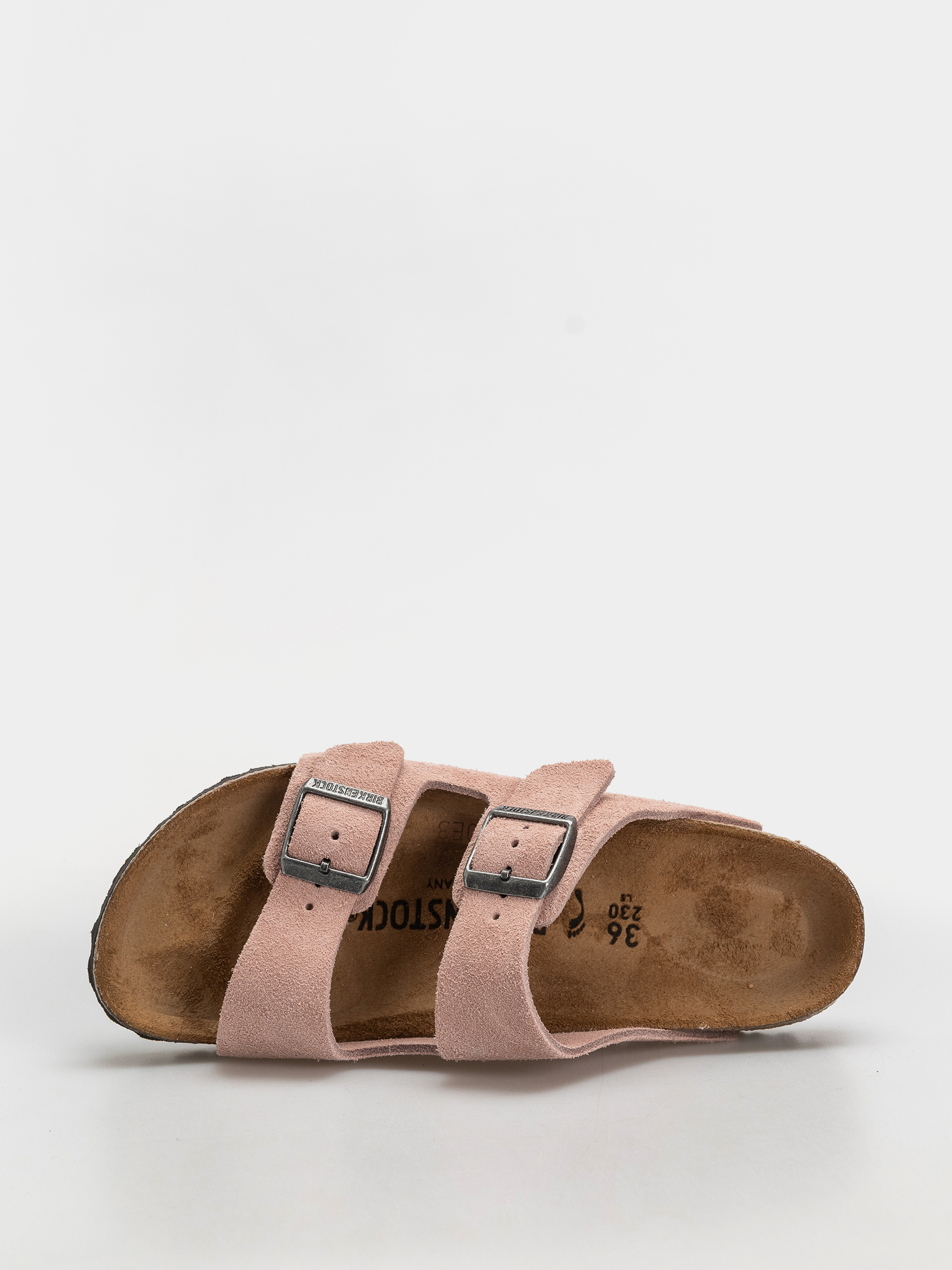 Шльопанці Birkenstock Arizona Suede Leather Narrow (pink clay)