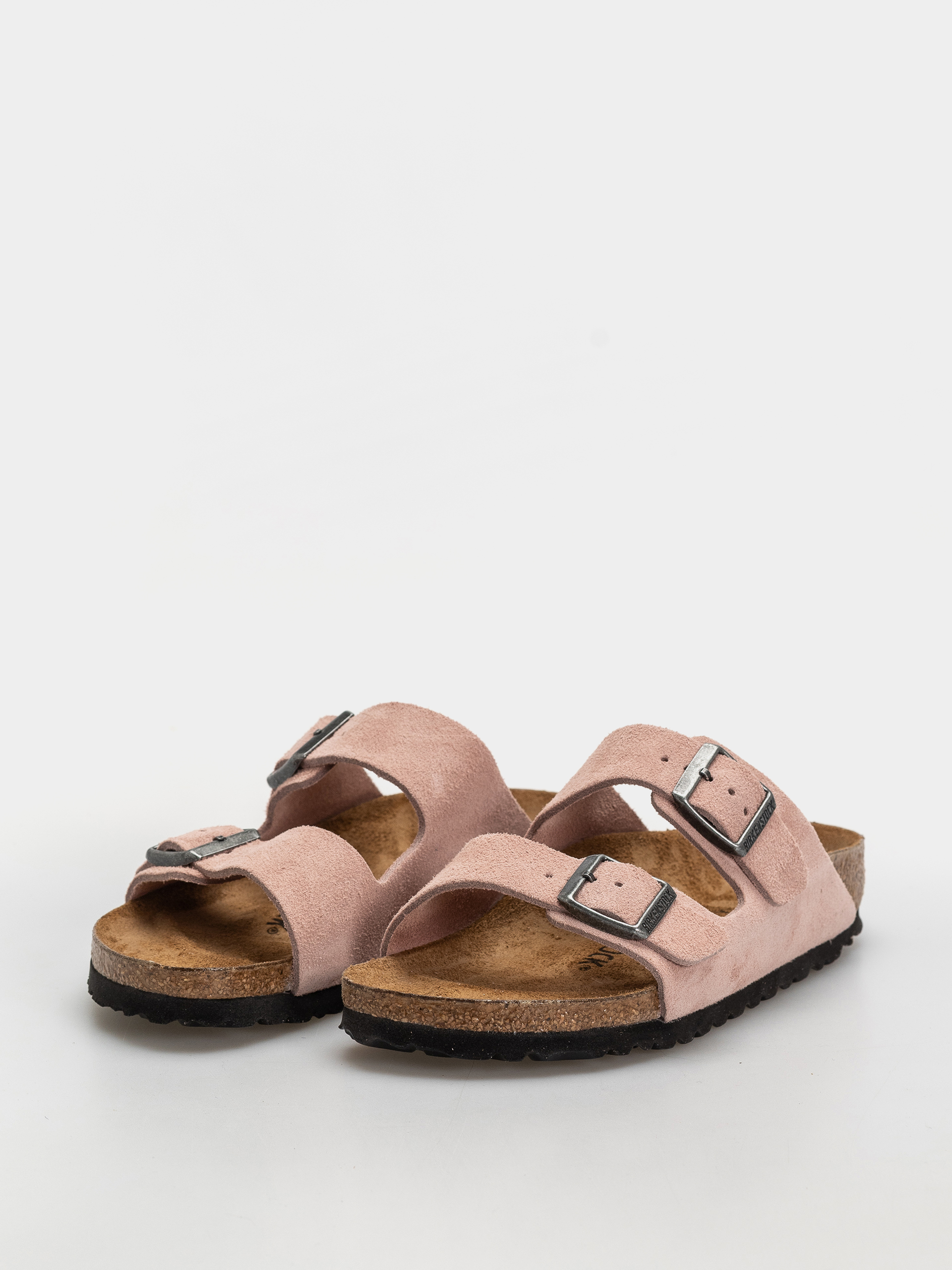 Шльопанці Birkenstock Arizona Suede Leather Narrow (pink clay)