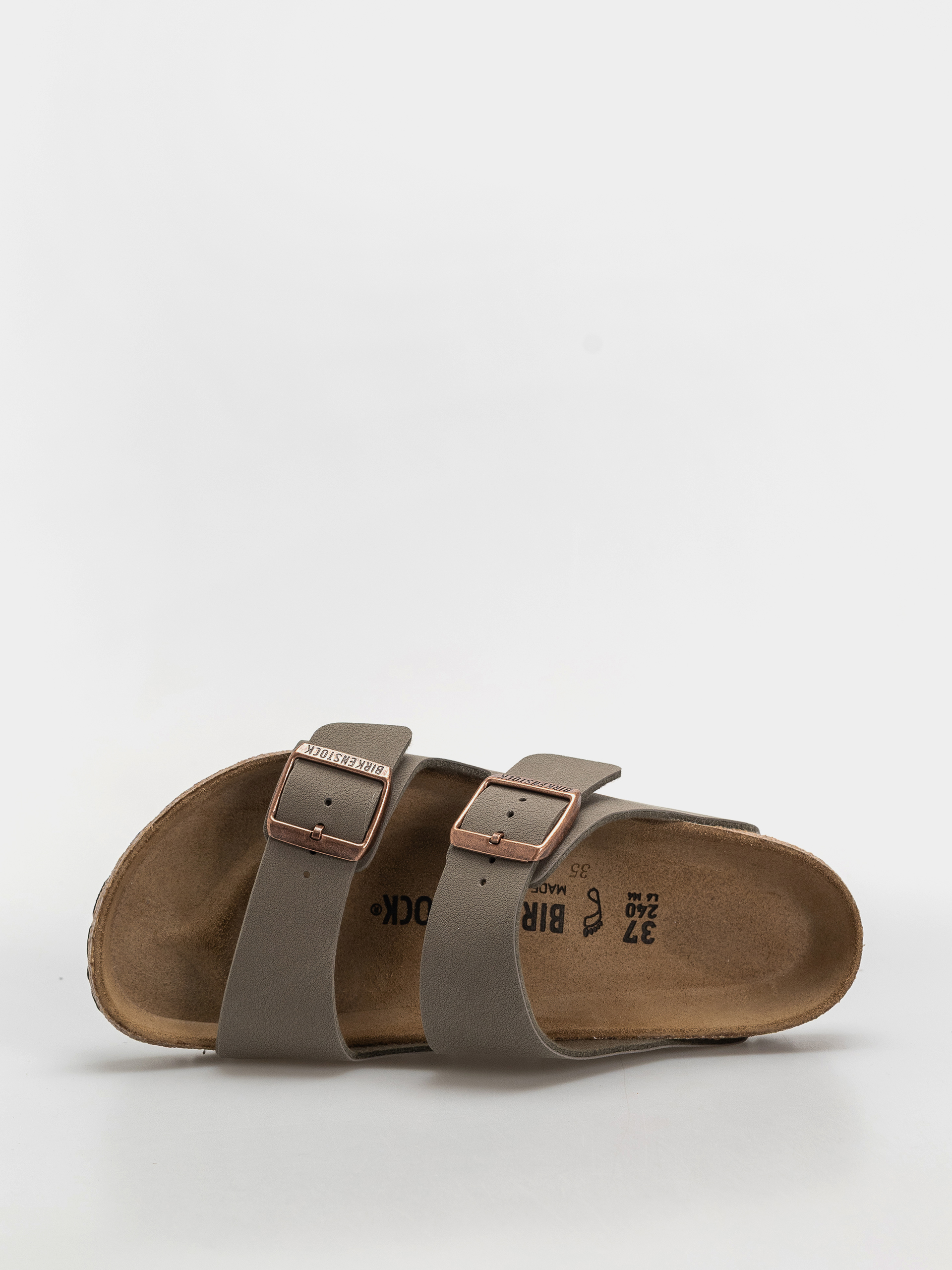 Шльопанці Birkenstock Arizona Birkibuc Regular (stone)