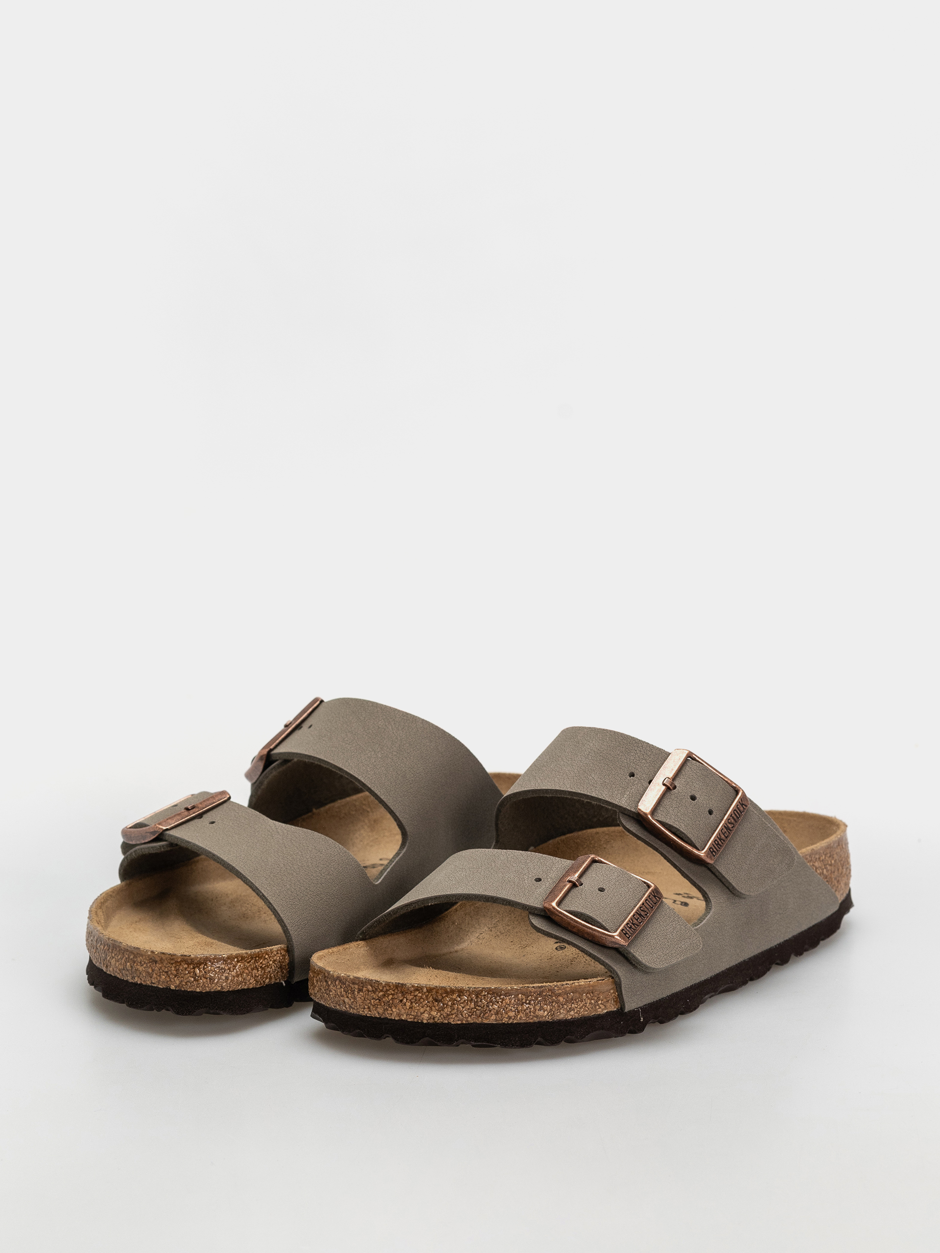 Шльопанці Birkenstock Arizona Birkibuc Regular (stone)