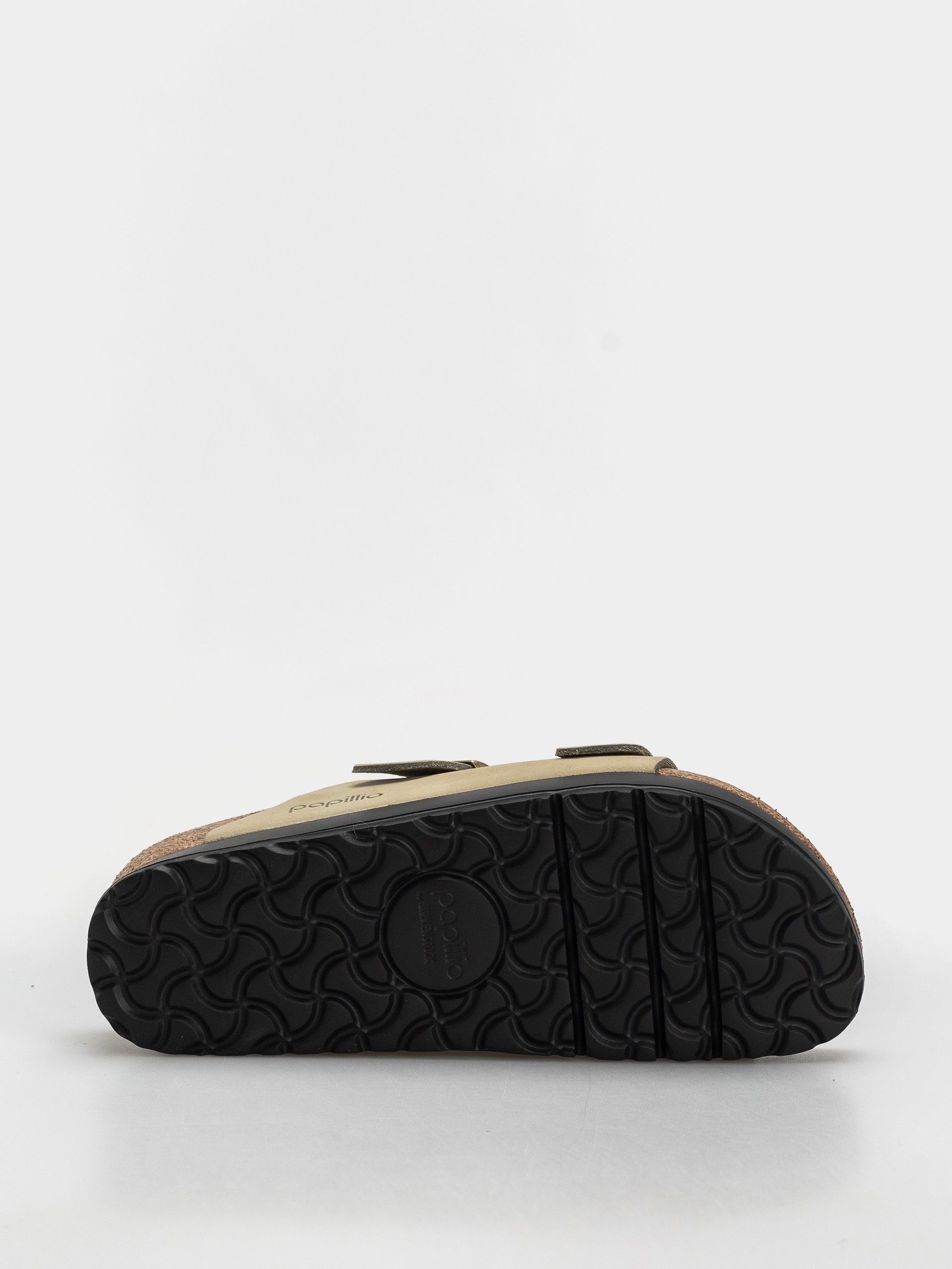 Шльопанці Birkenstock Arizona Flex Platform Nubuck Leather Narrow Wmn (eucalyptus)