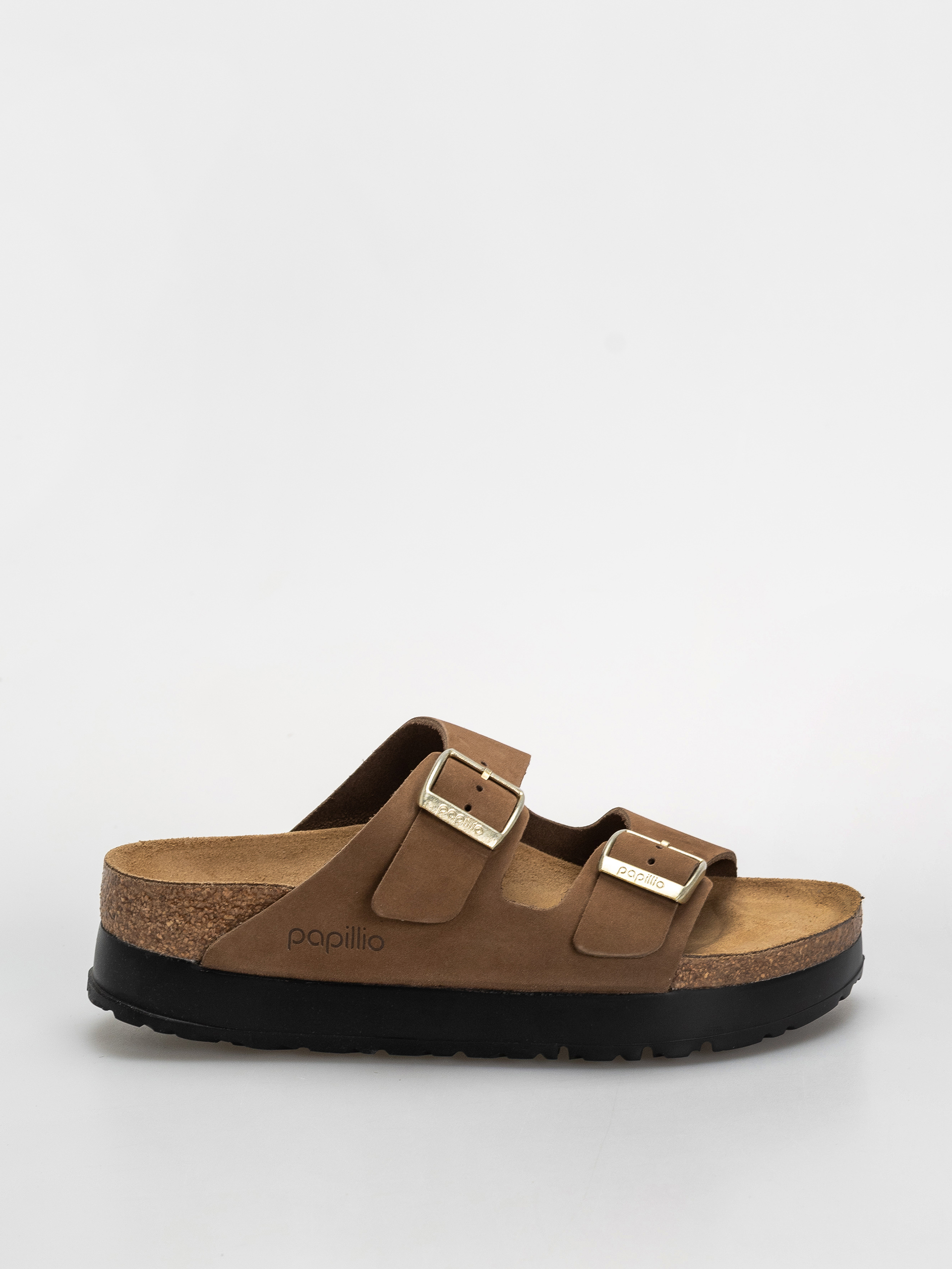 Шльопанці Birkenstock Arizona Flex Platform Nubuck Leather Narrow Wmn