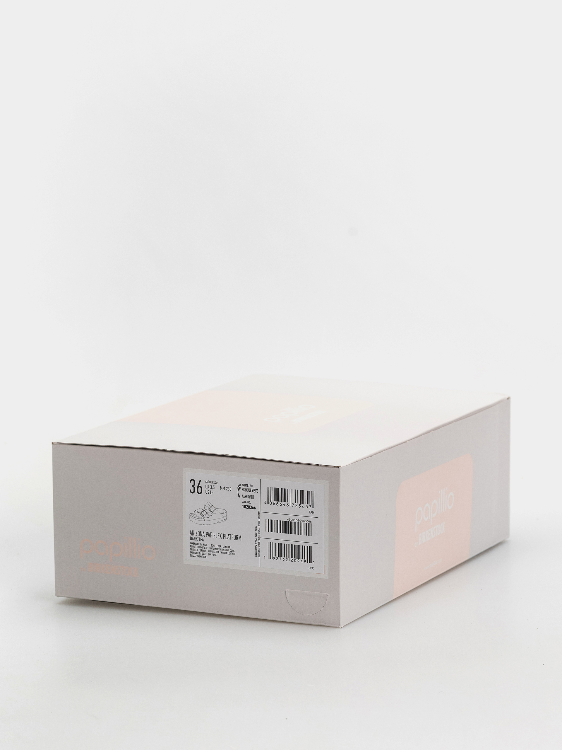 Шльопанці Birkenstock Arizona Flex Platform Nubuck Leather Narrow Wmn (dark tea)