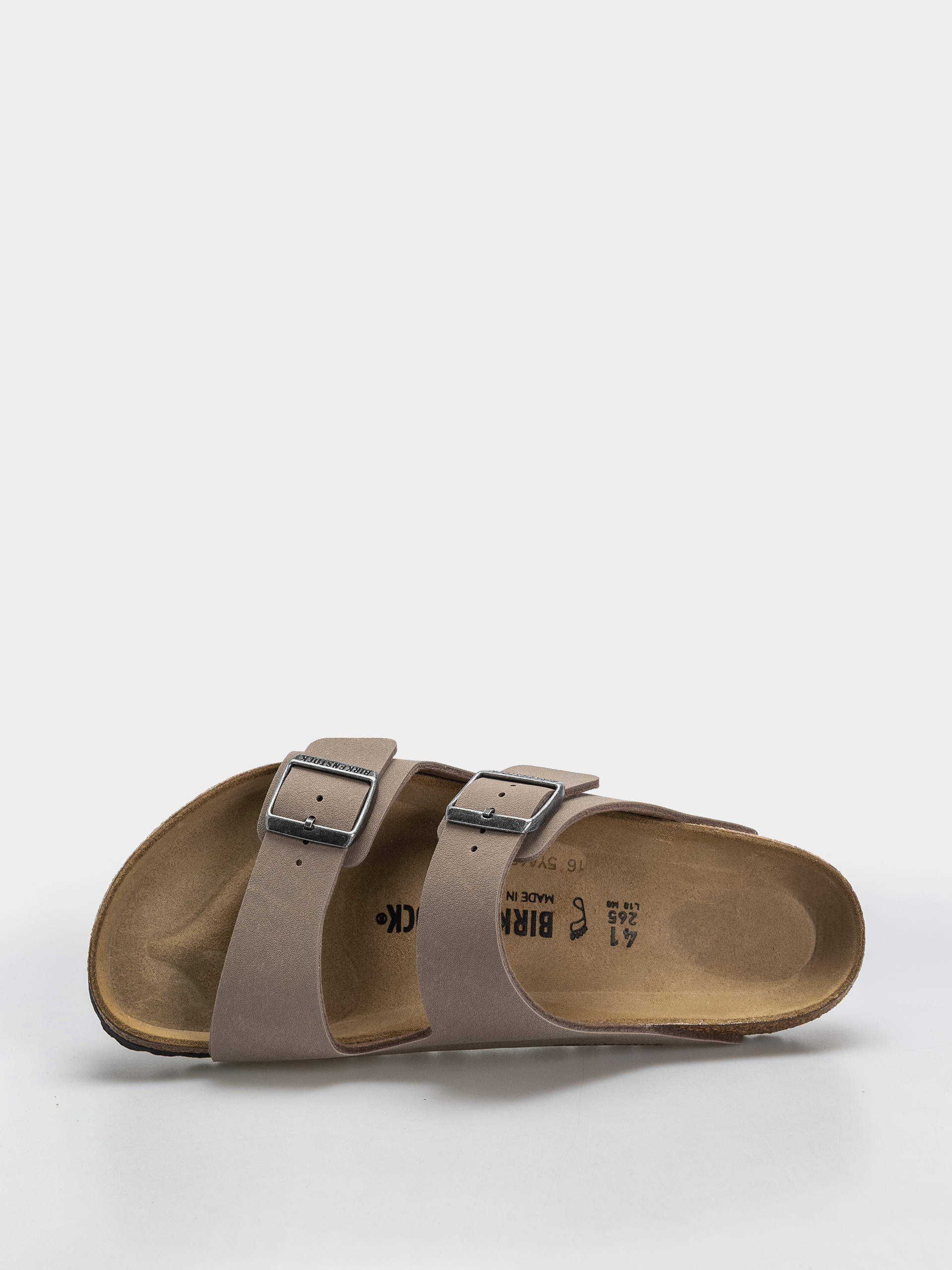 Шльопанці Birkenstock Arizona Birkibuc Regular (gray taupe)