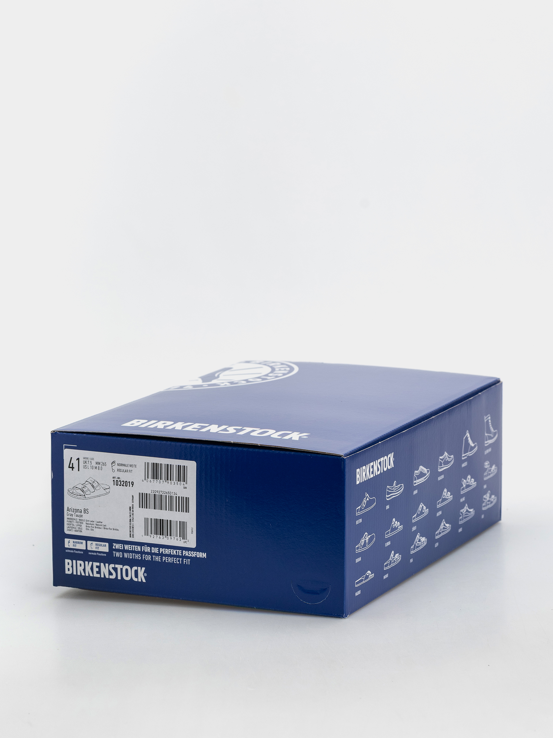 Шльопанці Birkenstock Arizona Birkibuc Regular (gray taupe)