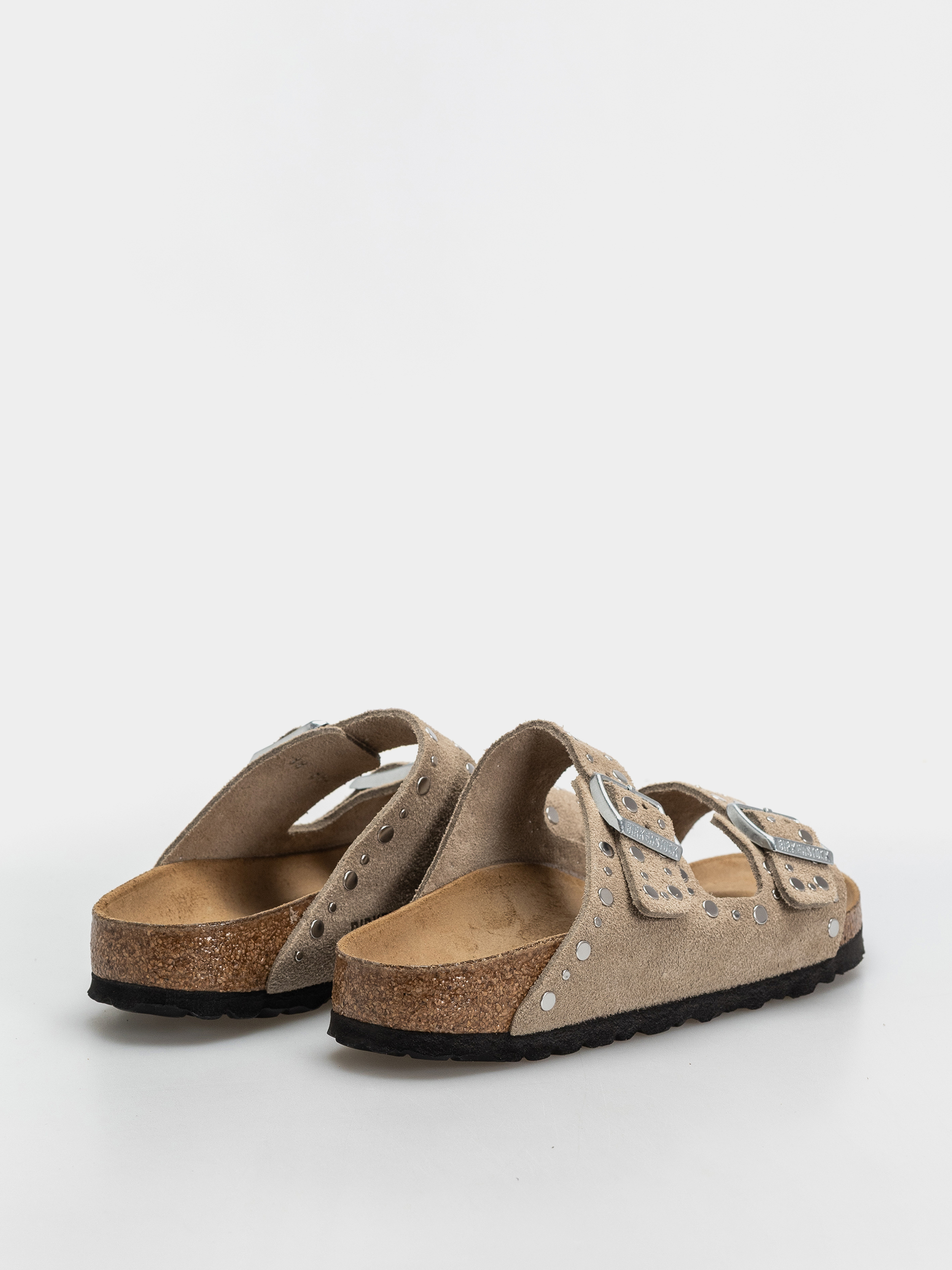 Шльопанці Birkenstock Arizona Rivets Suede Leather Narrow Wmn (taupe)