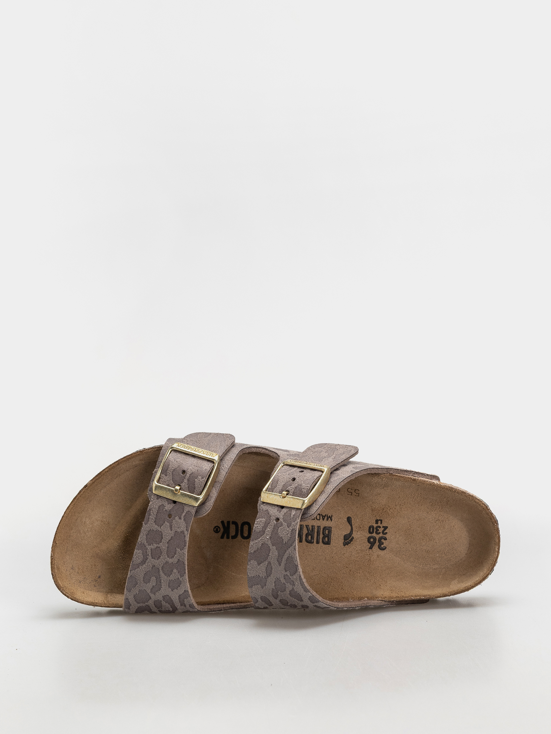 Шльопанці Birkenstock Arizona Synthetics Narrow Wmn (syn leo grey taupe)