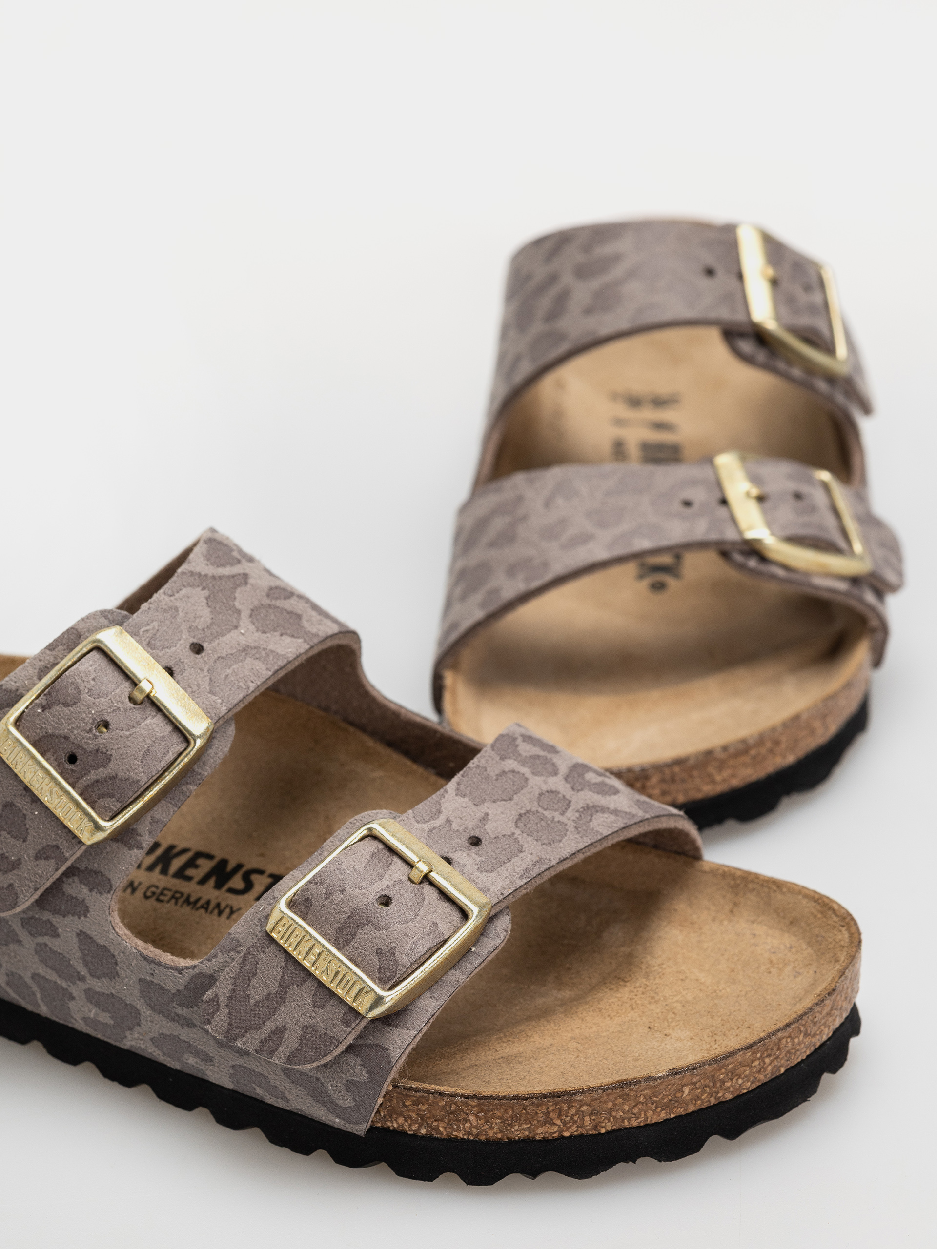Шльопанці Birkenstock Arizona Synthetics Narrow Wmn (syn leo grey taupe)