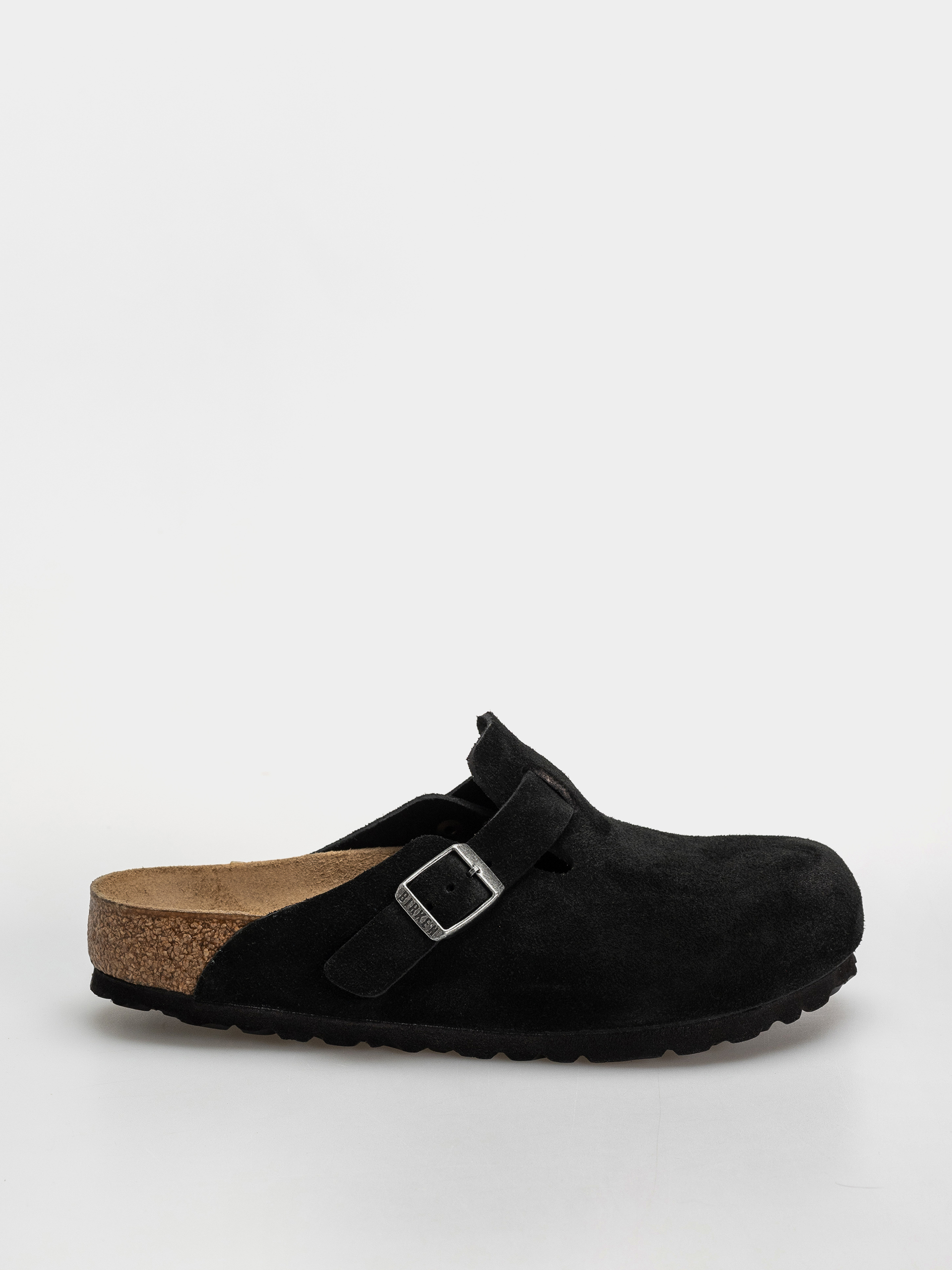 u0428u043bu044cu043eu043fu0430u043du0446u0456 Birkenstock Boston Suede Leather Regular (black)