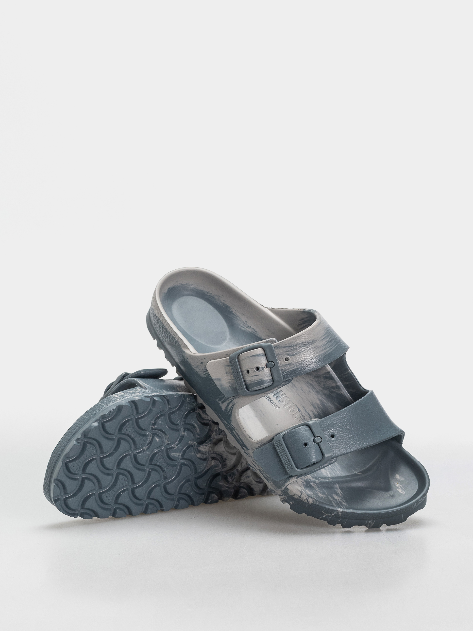 Шльопанці Birkenstock Arizona Essentials EVA Narrow (basalt gray/stone coin multi)