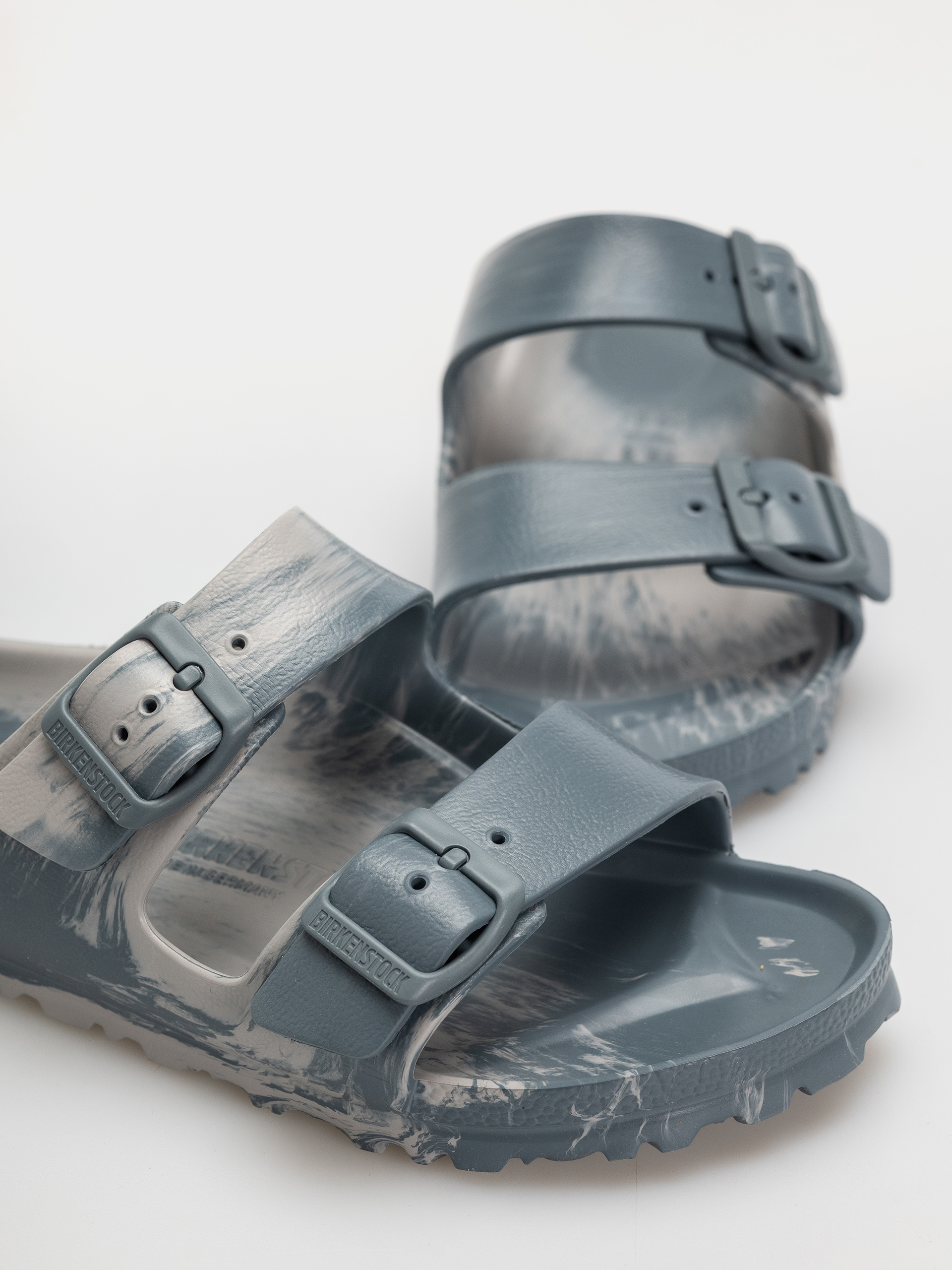 Шльопанці Birkenstock Arizona Essentials EVA Narrow (basalt gray/stone coin multi)