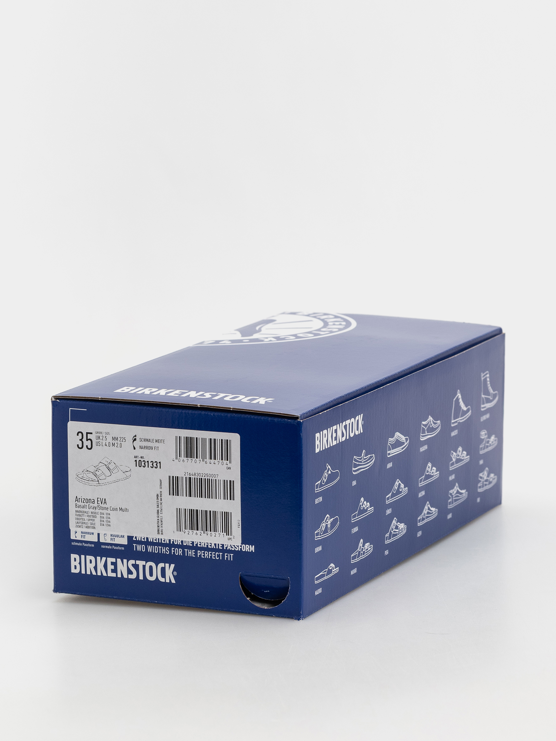 Шльопанці Birkenstock Arizona Essentials EVA Narrow (basalt gray/stone coin multi)