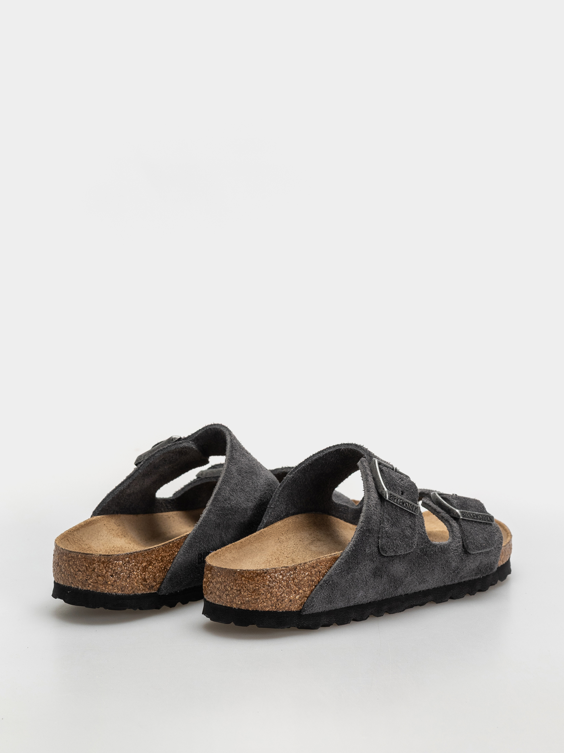 Шльопанці Birkenstock Arizona Suede Leather Narrow (charcoal)