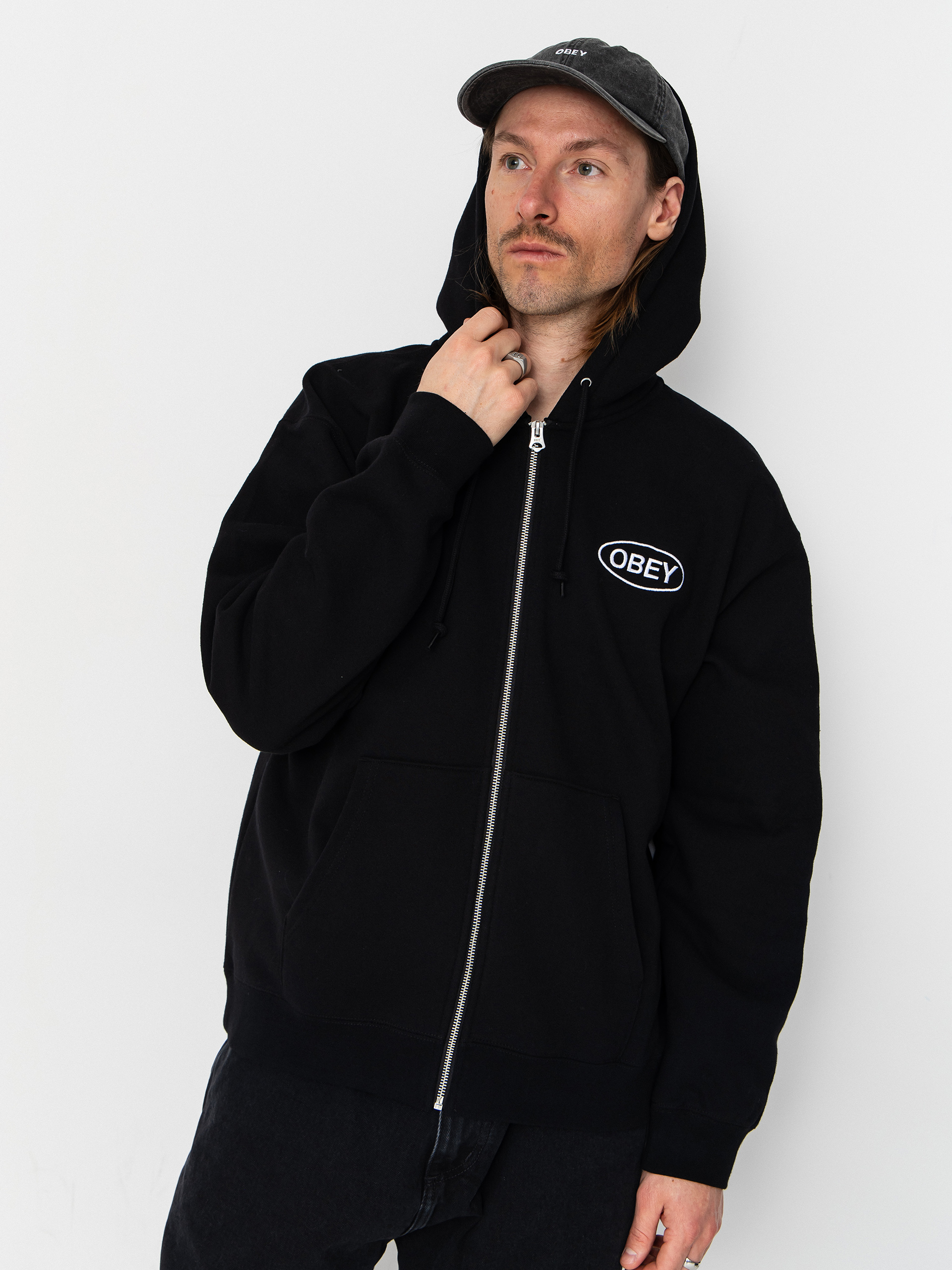Худі OBEY Oval ZHD (black)