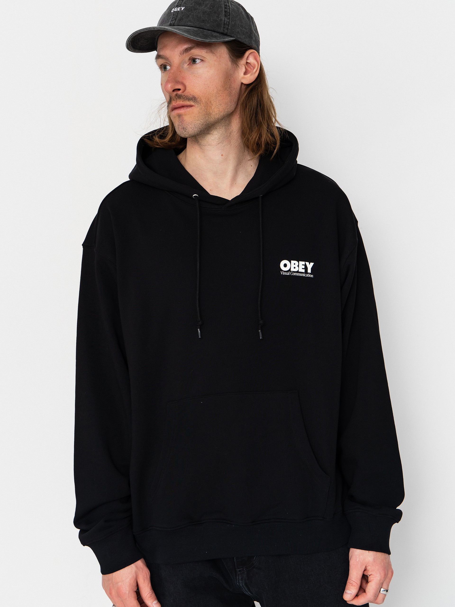 Худі OBEY Global Systems HD (black)