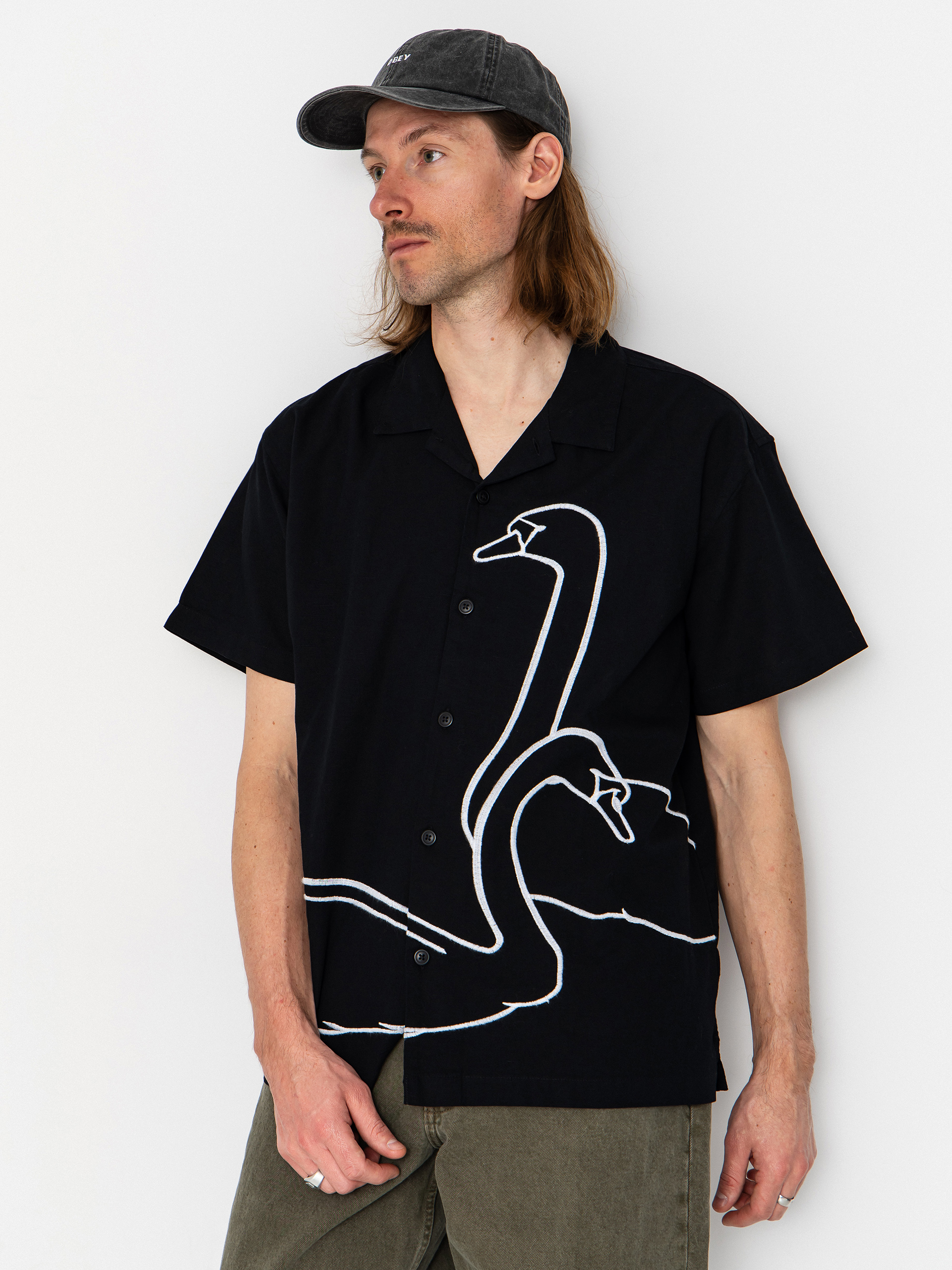 Сорочка OBEY Cliff (black)