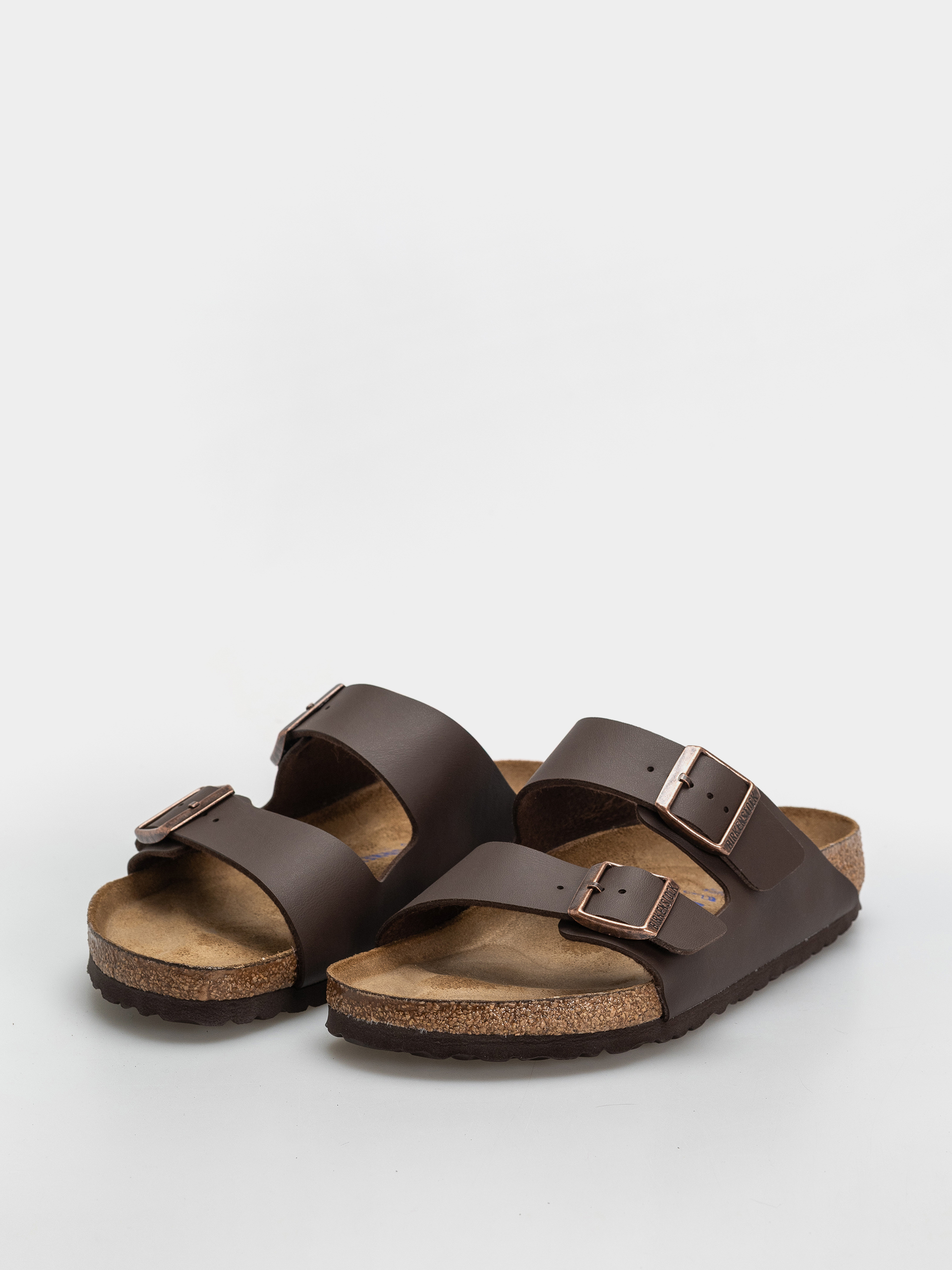 Шльопанці Birkenstock Arizona Soft Footbed Birko Flor Regular (dark brown)