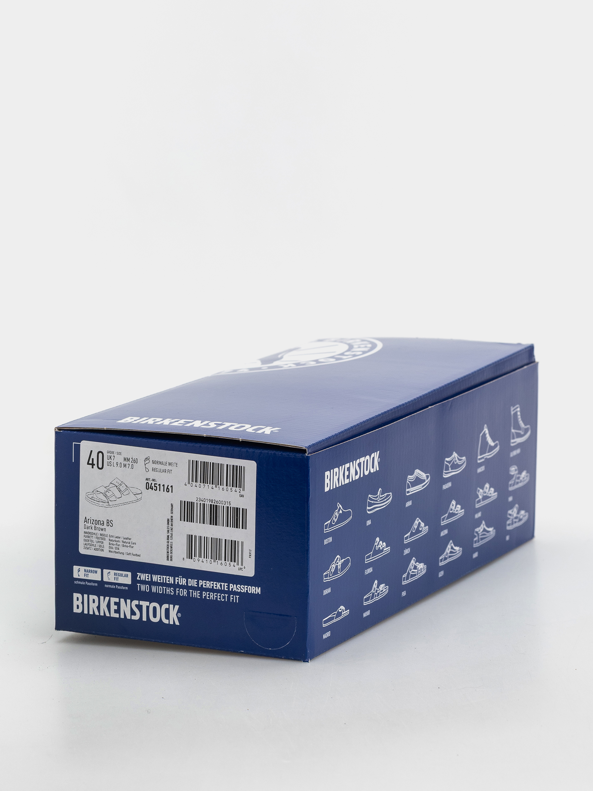 Шльопанці Birkenstock Arizona Soft Footbed Birko Flor Regular (dark brown)