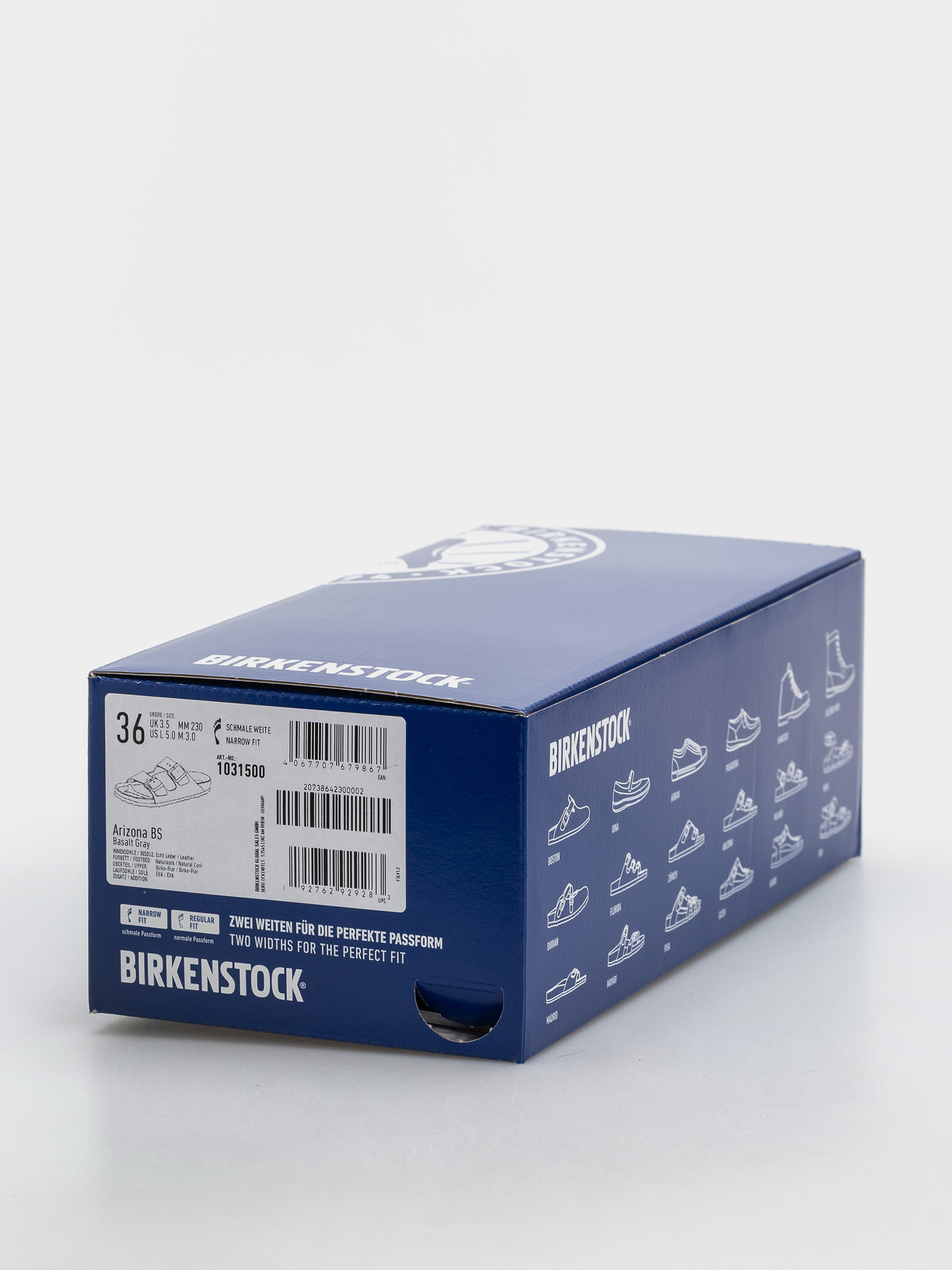 Шльопанці Birkenstock Arizona Birko Flor Narrow (basalt gray)