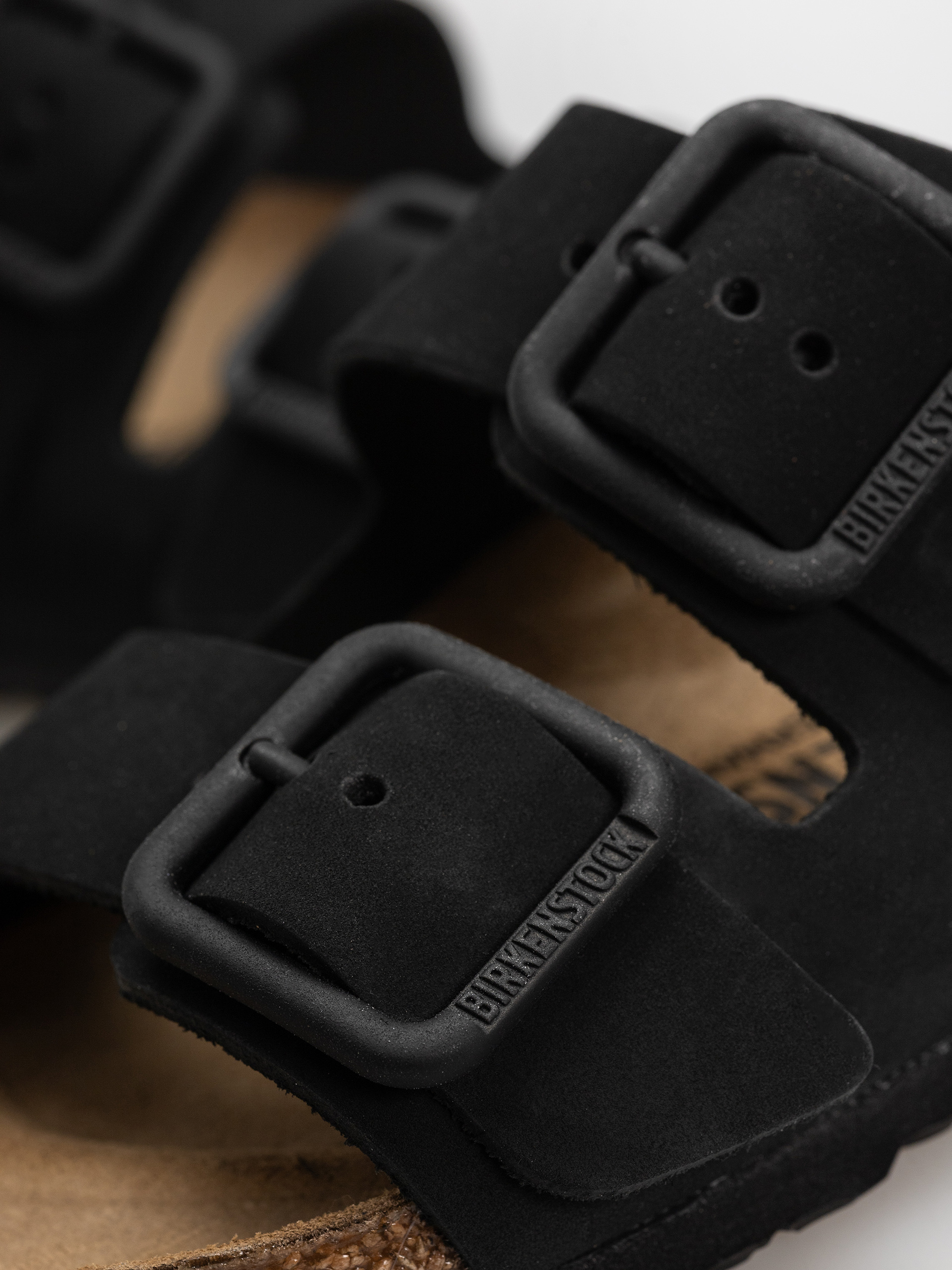 Шльопанці Birkenstock Arizona Wire Buckle Nubuck Leather Narrow (black)