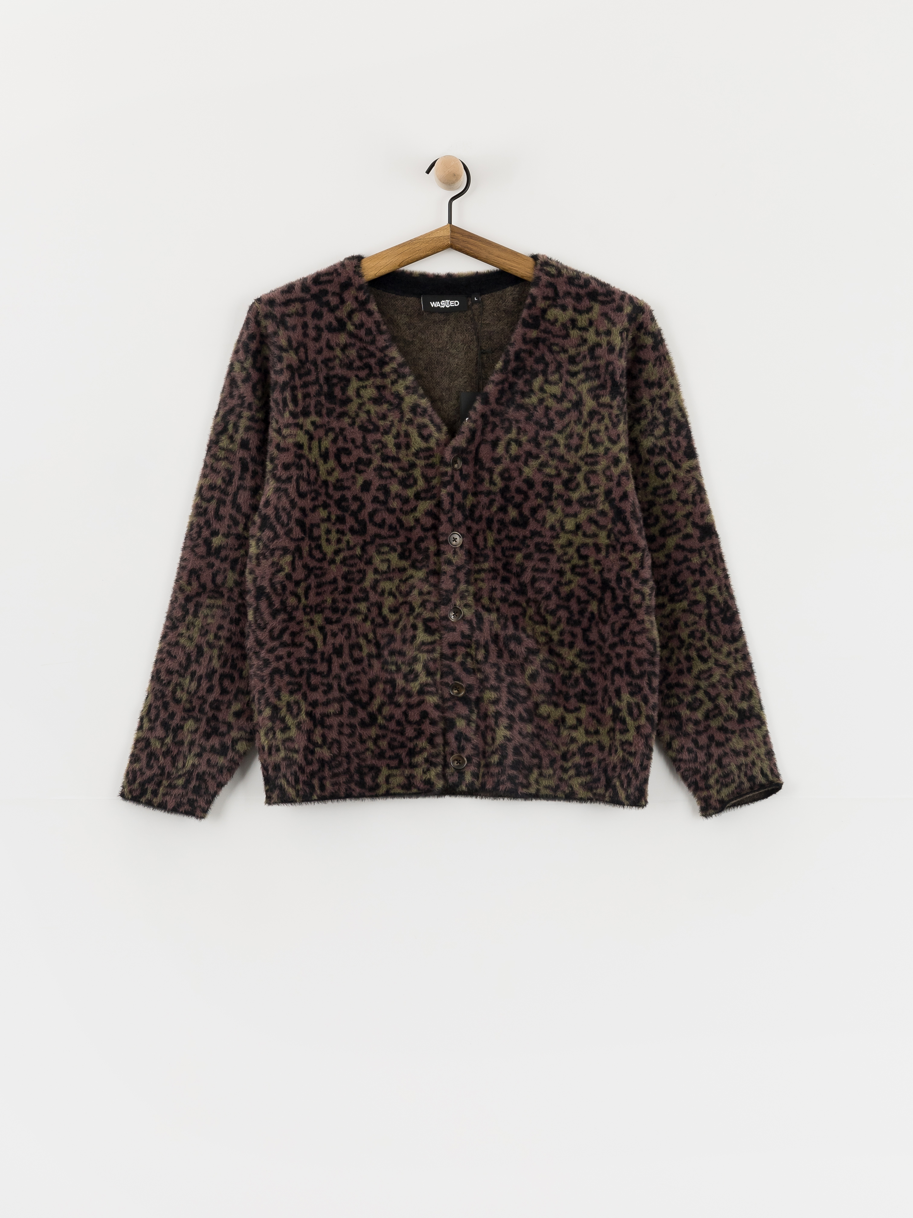 Світшот Wasted Paris Cheetah Cardigan (fudge burgundy camo)
