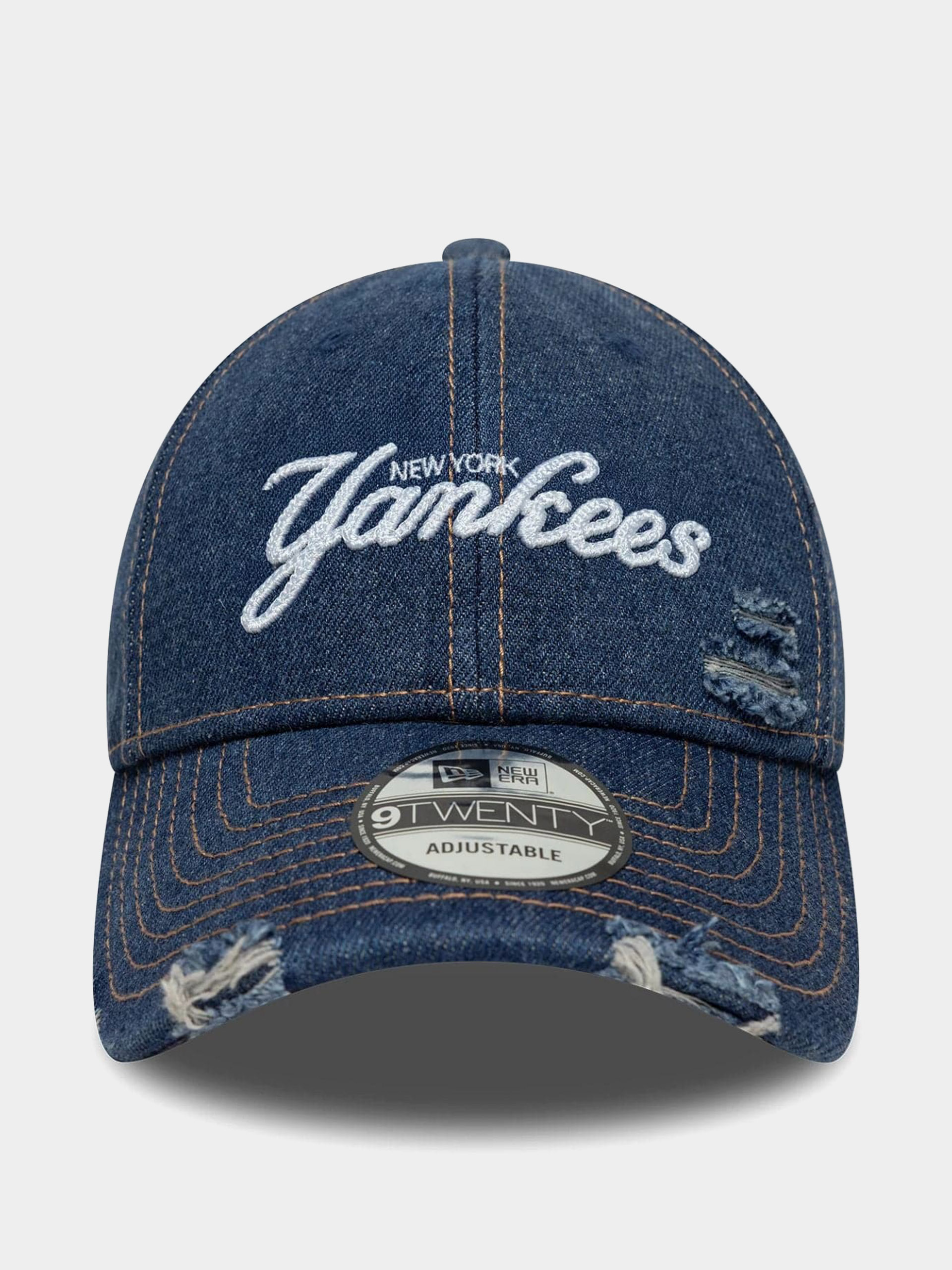 Кепка New Era Denim Distress 9Twenty New York Yankees (navy)