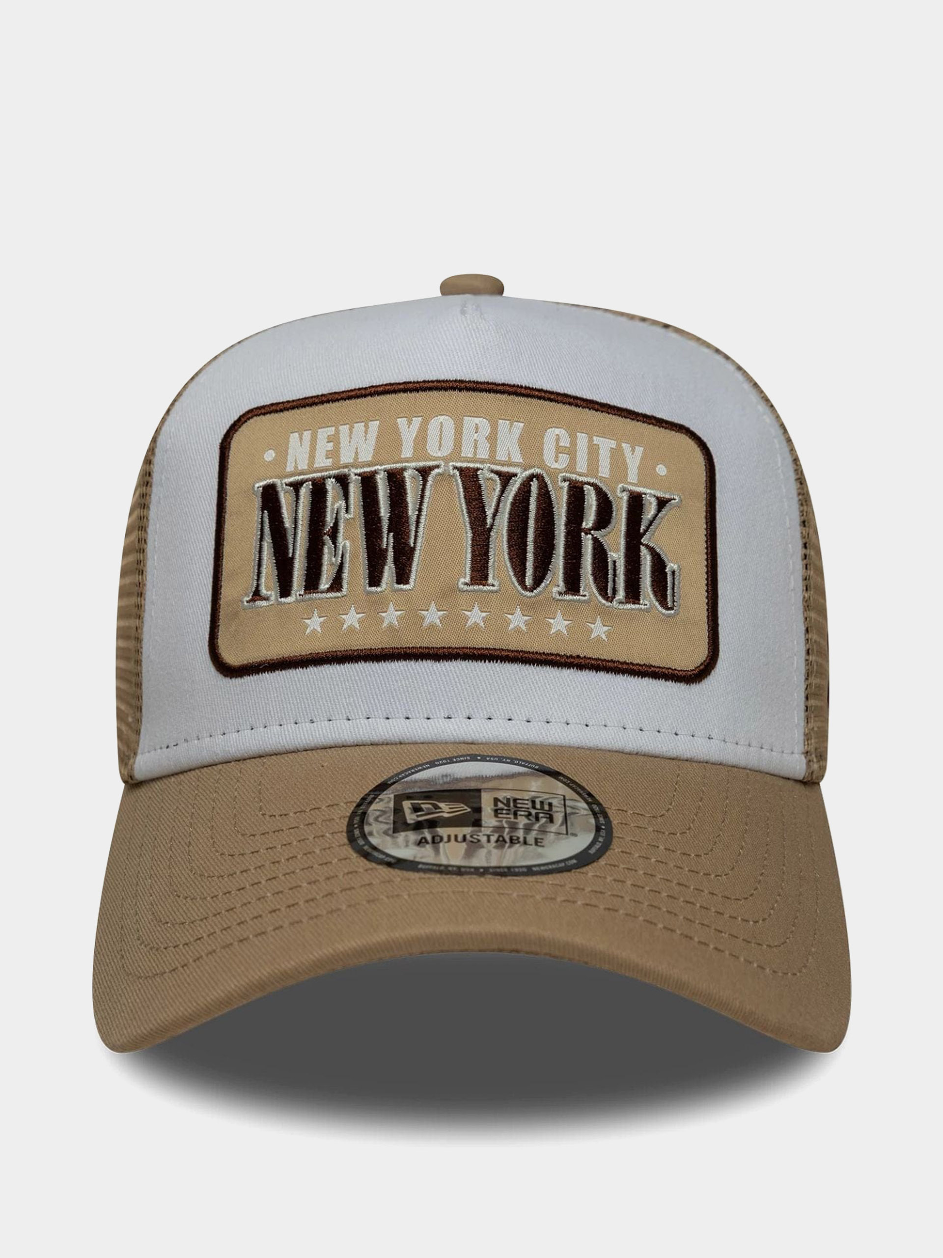 Кепка New Era Location Patch Trucker (camel/white)