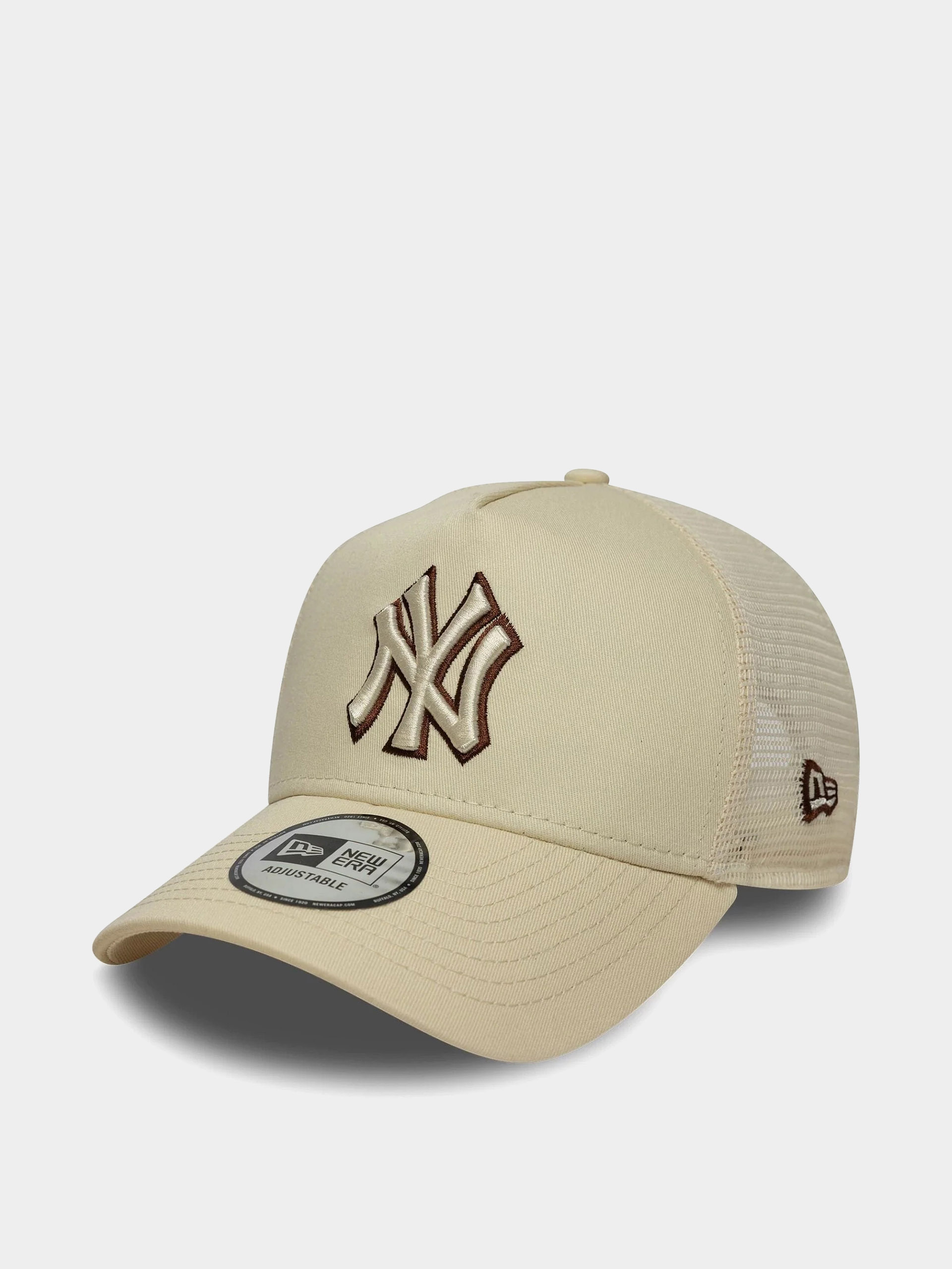 u041au0435u043fu043au0430 New Era Outline Trucker New York Yankees (light chestnut)