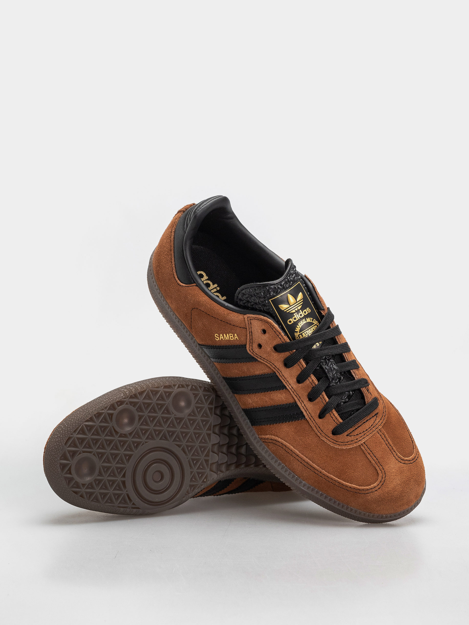 アンティ Взуття adidas Samba Adv - коричневий (cblack/gum5)