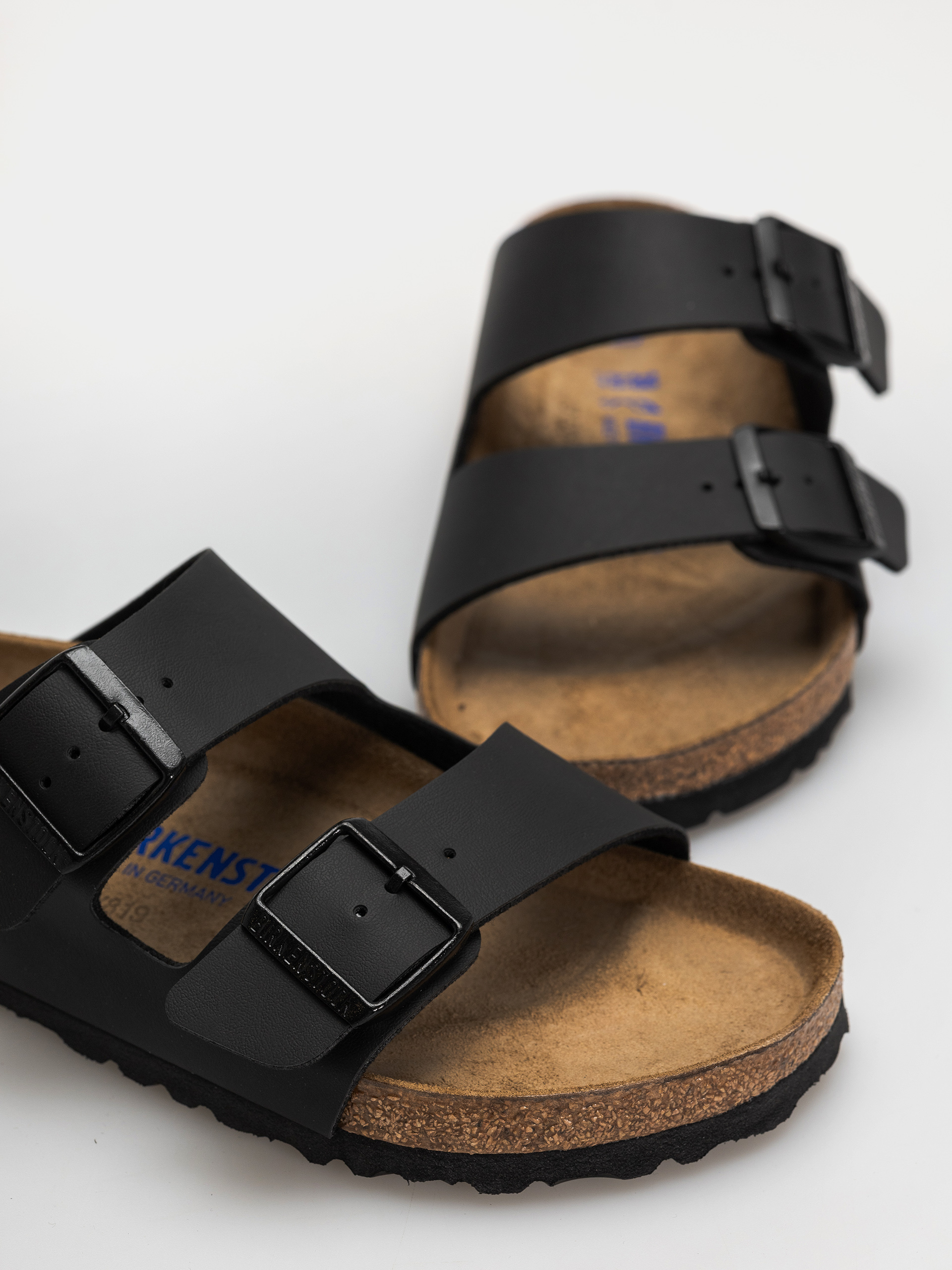 Шльопанці Birkenstock Arizona Soft Footbed Birko Flor Regular (black)
