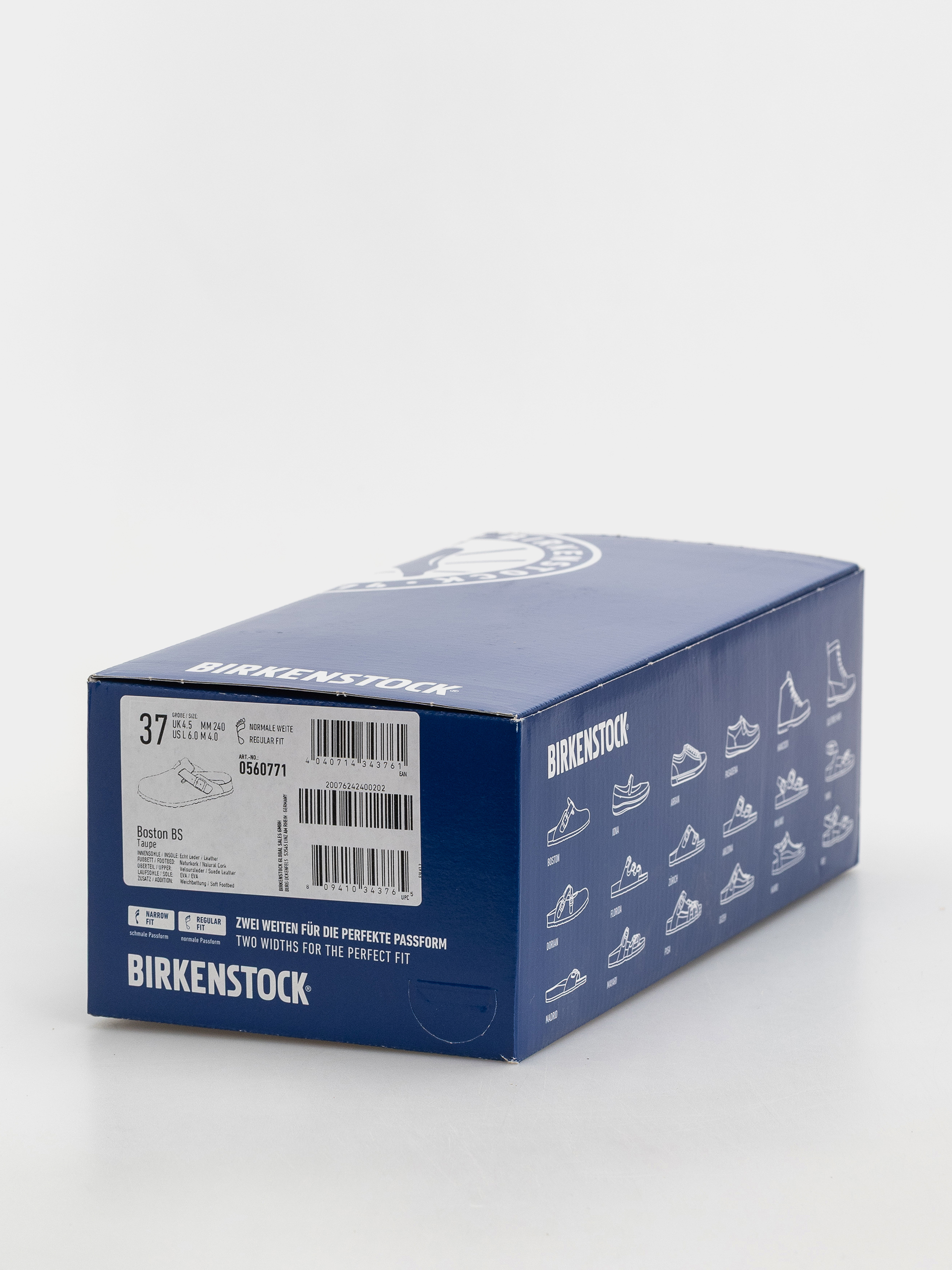 Шльопанці Birkenstock Boston Soft Footbed Suede Leather Regular (taupe)