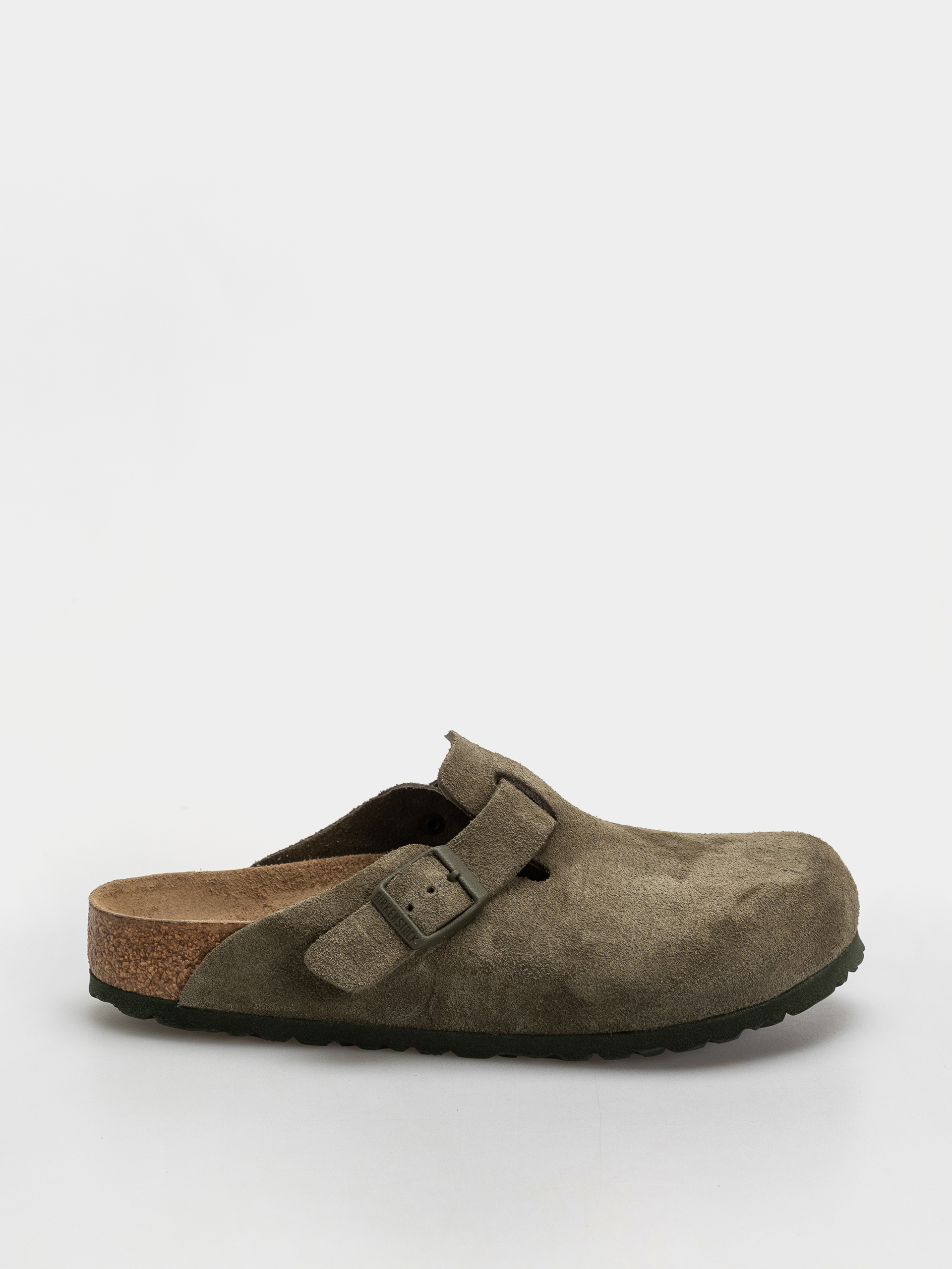 Шльопанці Birkenstock Boston Suede Leather Regular (thyme)