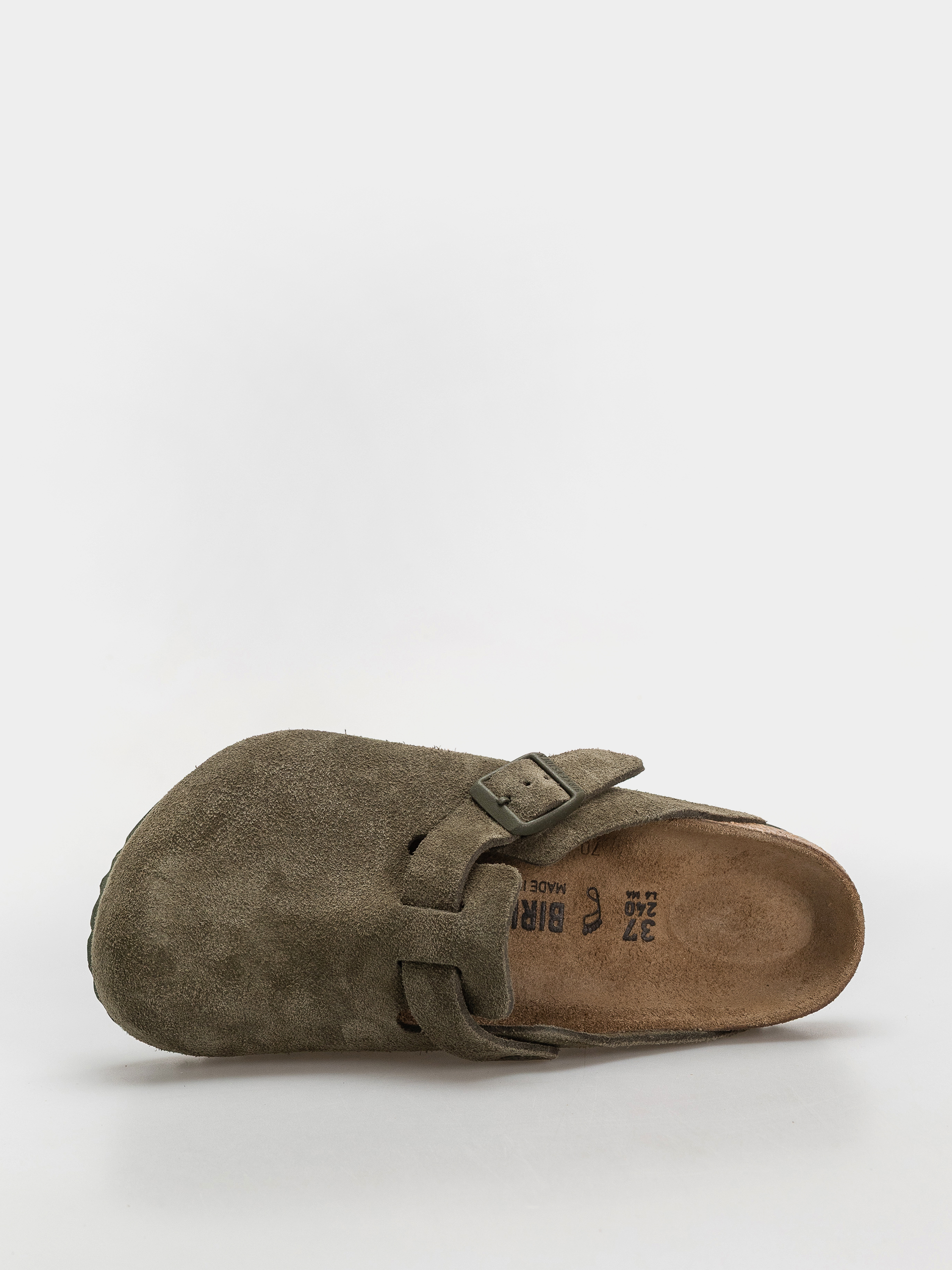 Шльопанці Birkenstock Boston Suede Leather Regular (thyme)