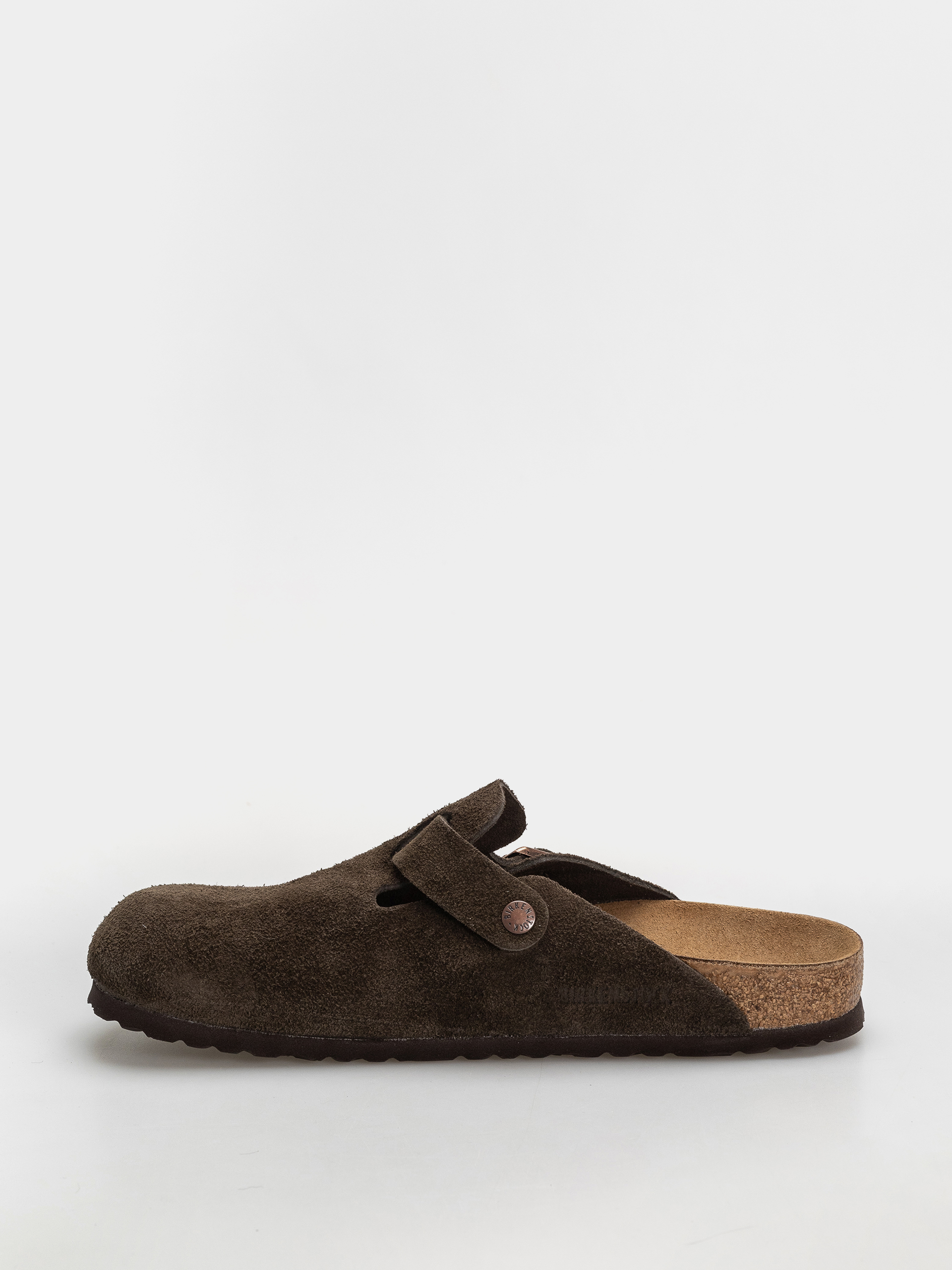 Шльопанці Birkenstock Boston Suede Leather Narrow (mocca)