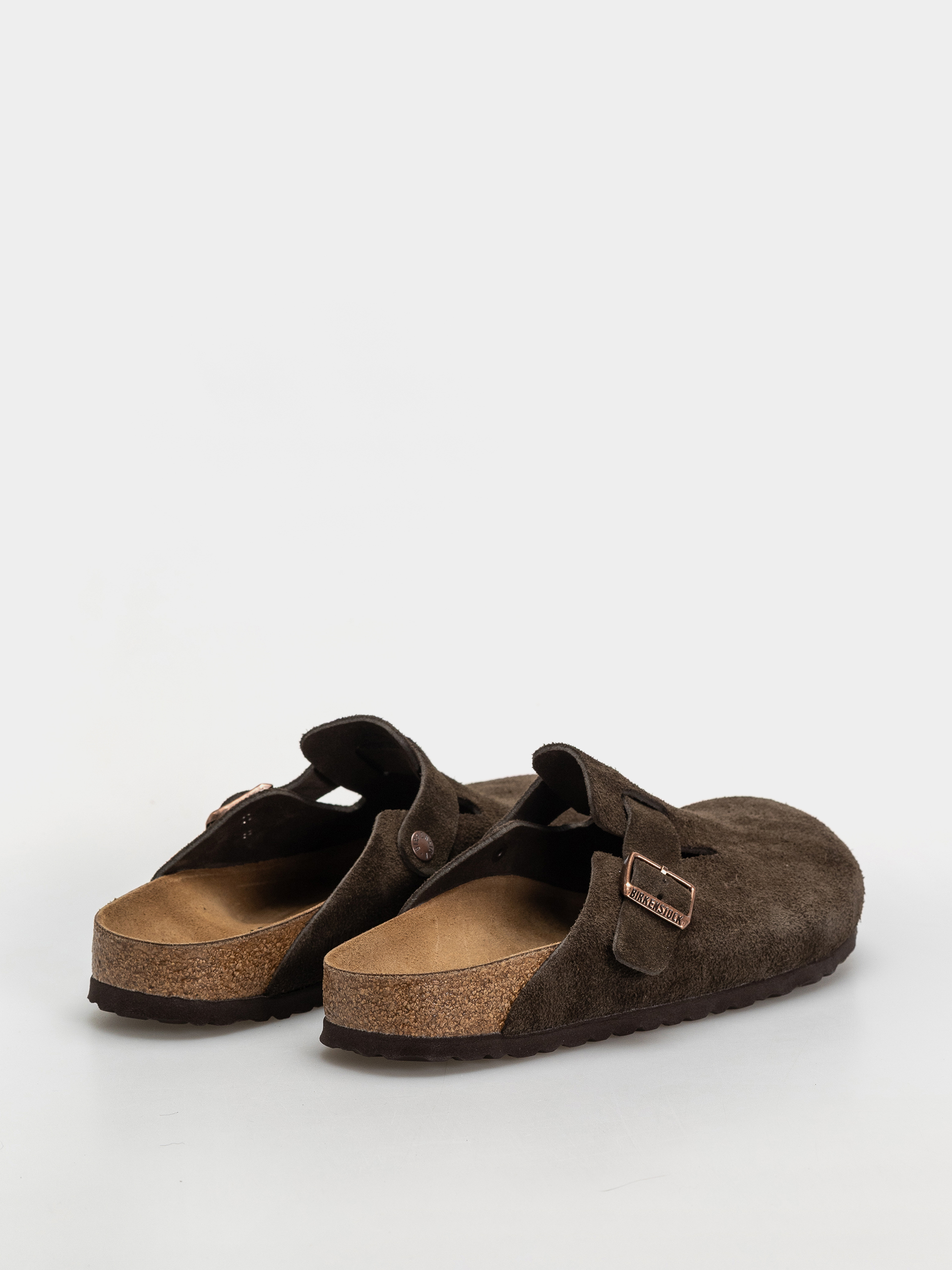 Шльопанці Birkenstock Boston Suede Leather Narrow (mocca)